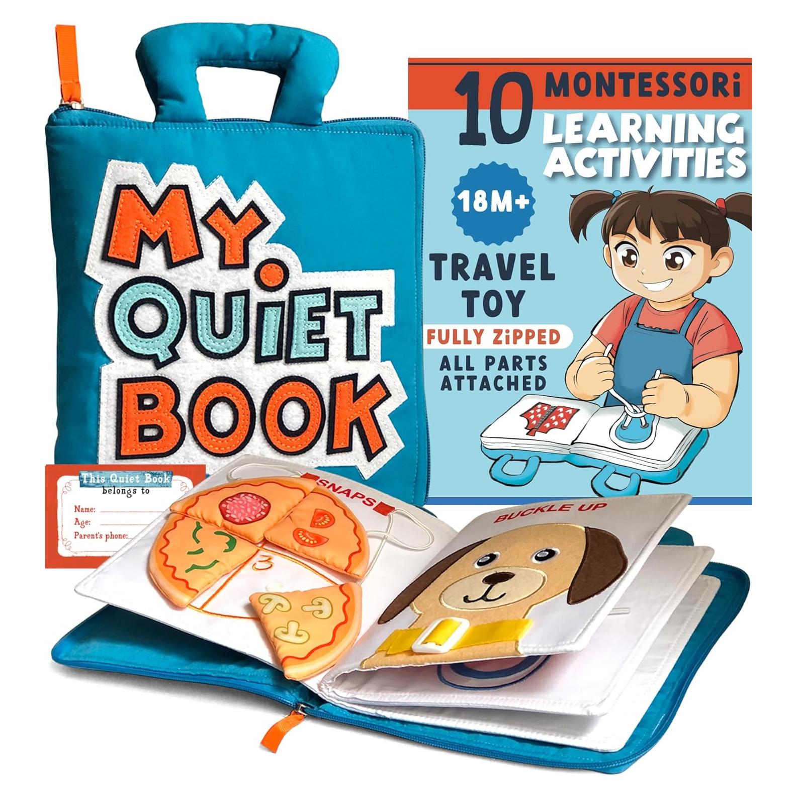 Libro Silencioso Montessori Tavva Toys - Juguete de Viaje 25x19 cm