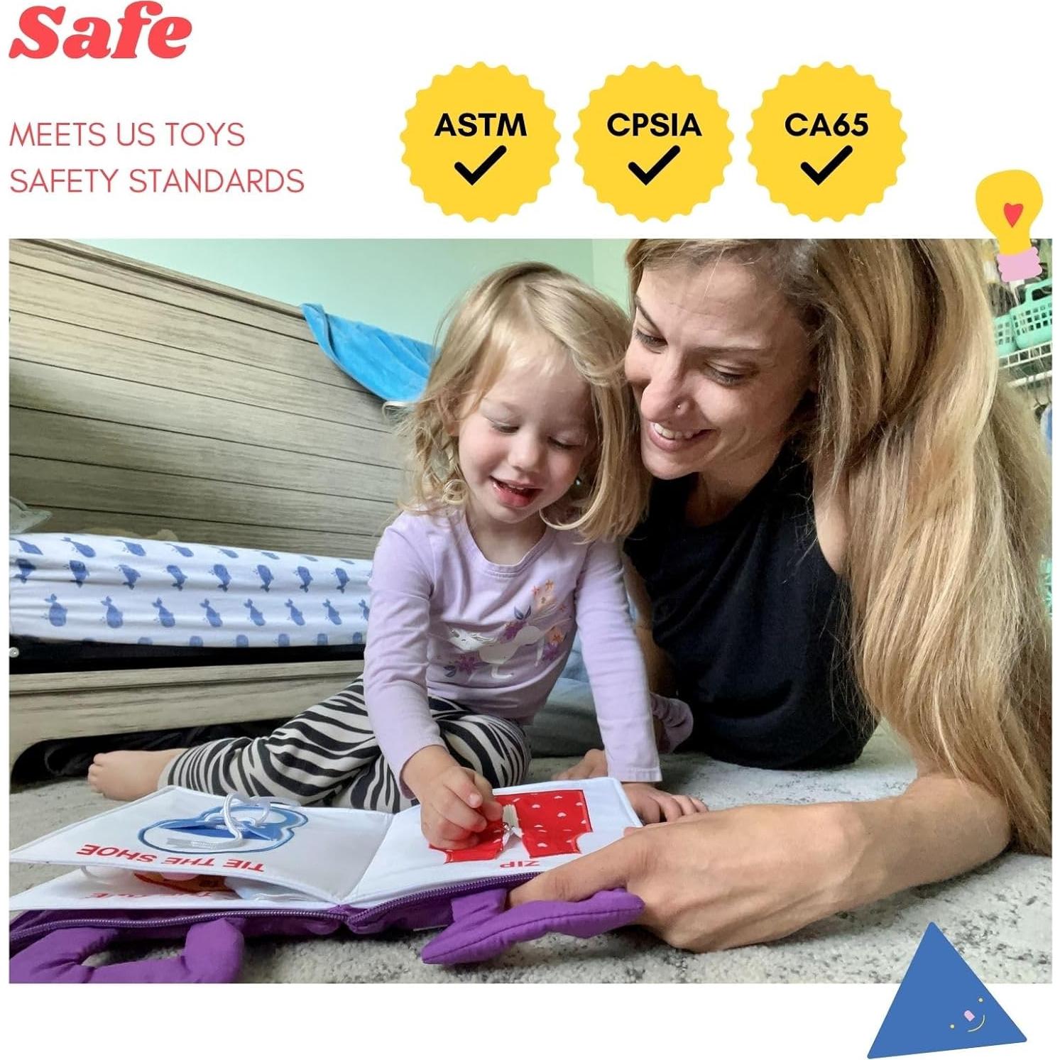 Libro Silencioso Montessori Tavva Toys - Juguete de Viaje 25x19 cm