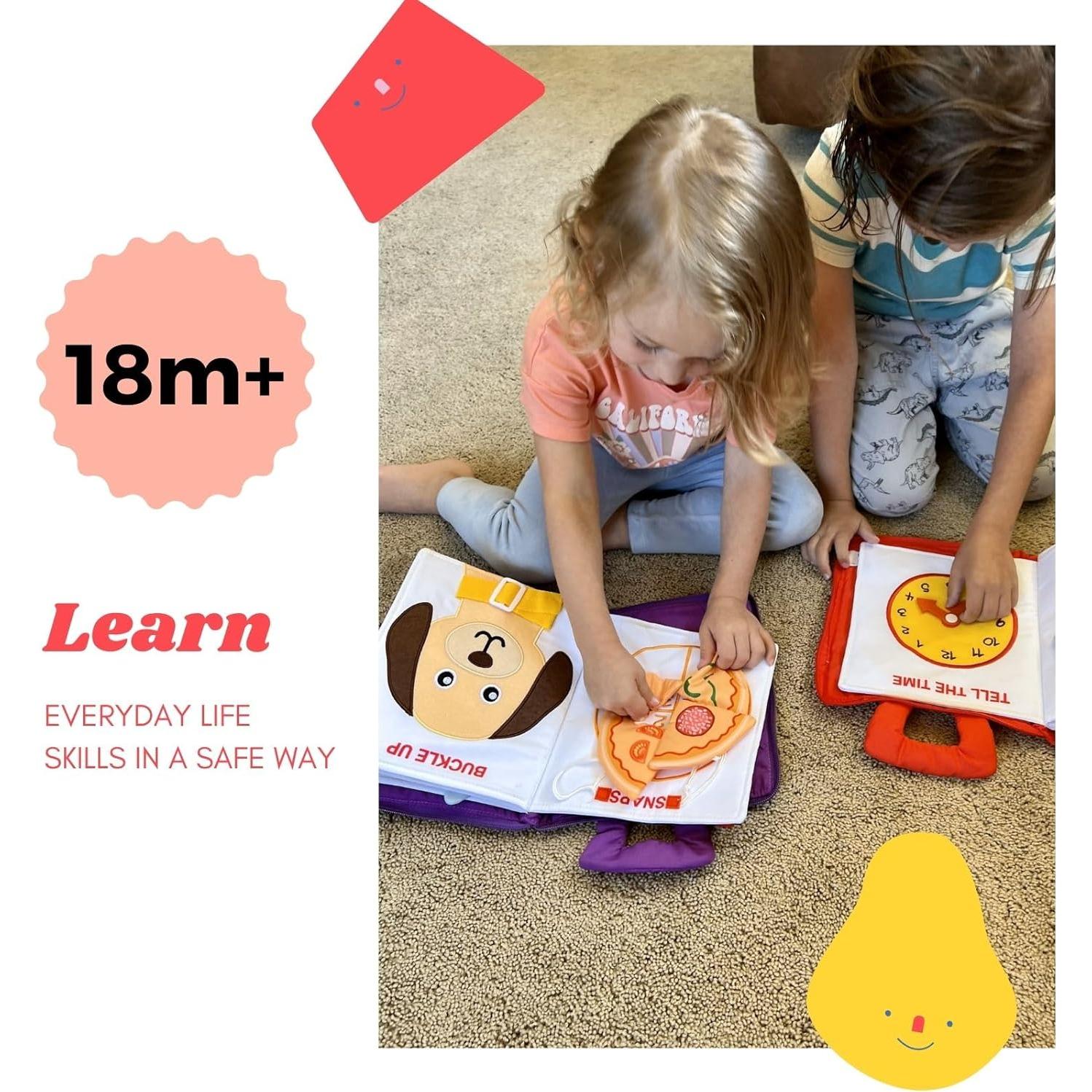 Libro Silencioso Montessori Tavva Toys - Juguete de Viaje 25x19 cm