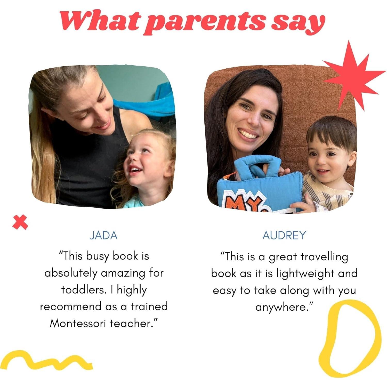 Libro Silencioso Montessori Tavva Toys - Juguete de Viaje 25x19 cm