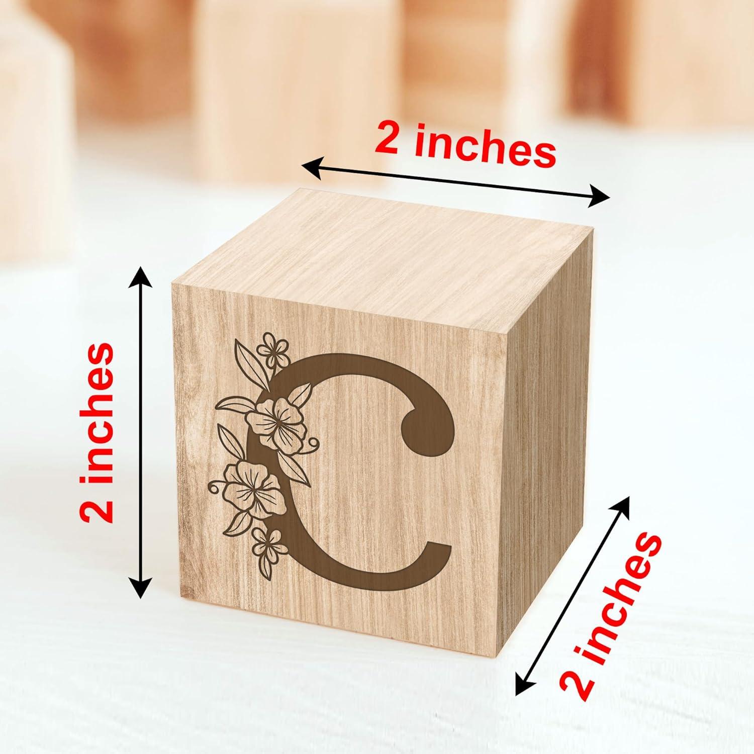 Bloques de Nombre de Madera Personalizados Custom Empire 5x5cm