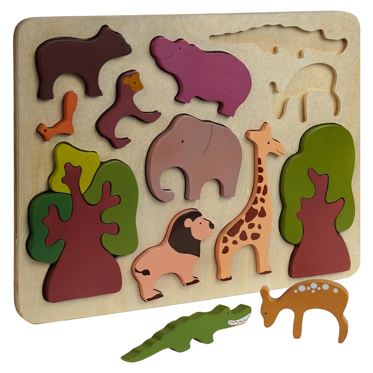 Rompecabezas de Madera Chippi & Co para Niños 1-3 Años