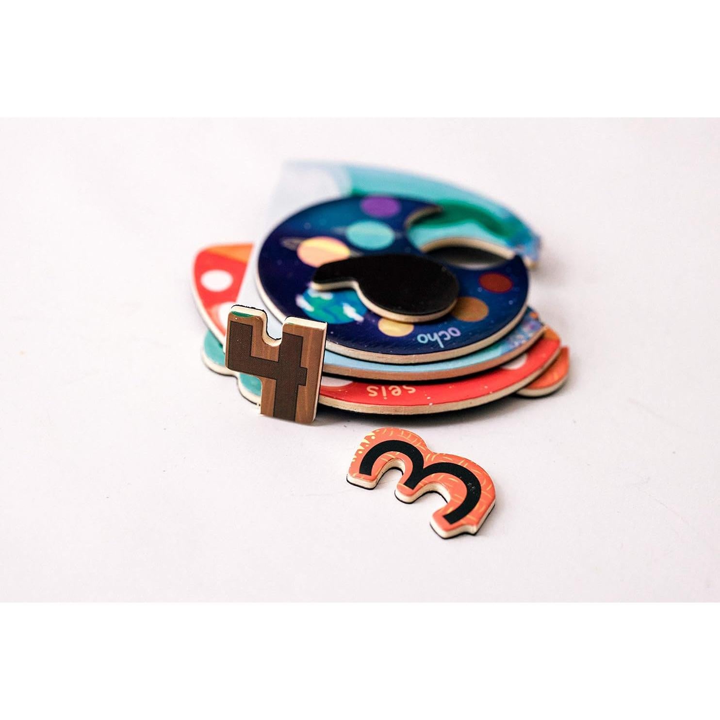 Juego de Imanes de Números de Madera Nemah's House - Educativo