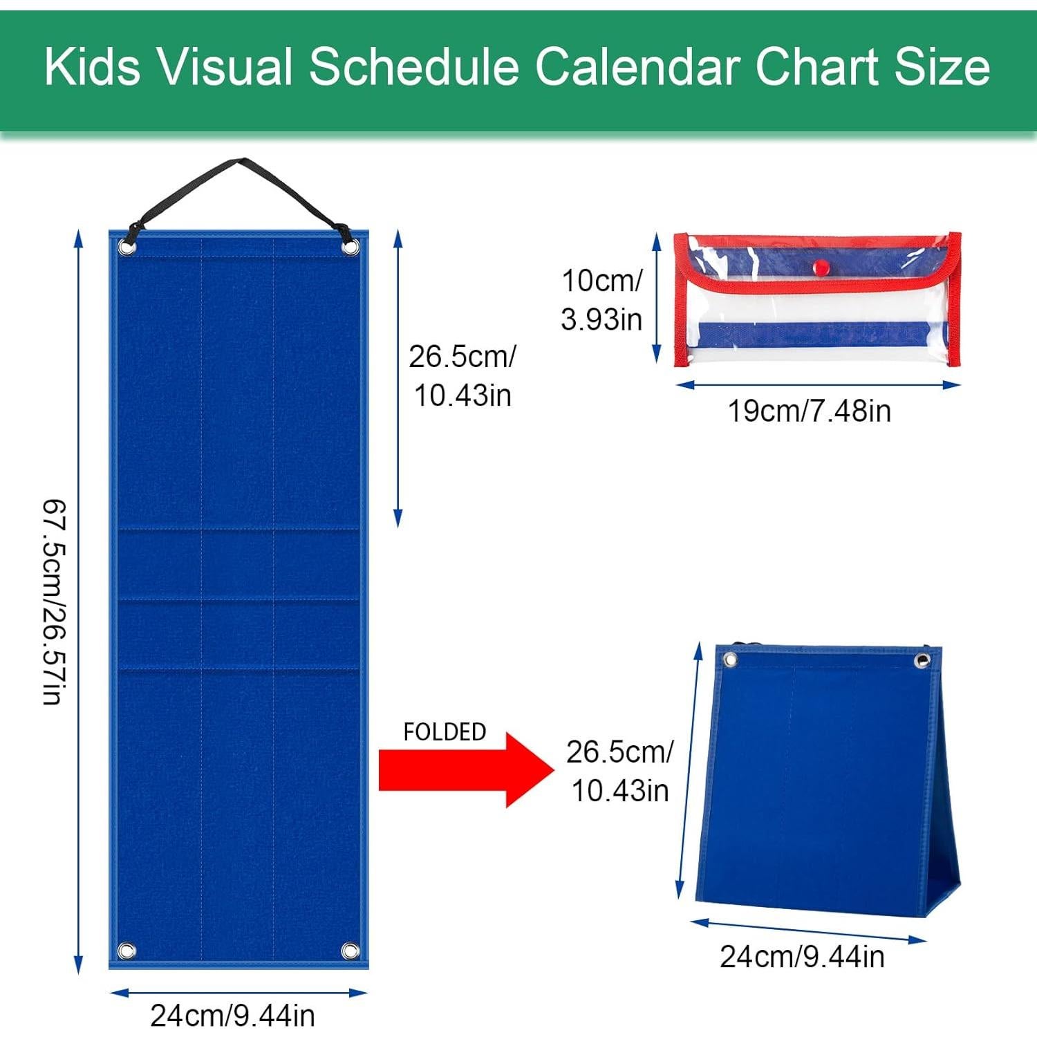 Calendario Visual de Horarios KIKIGOAL para Niños 67.5x24cm