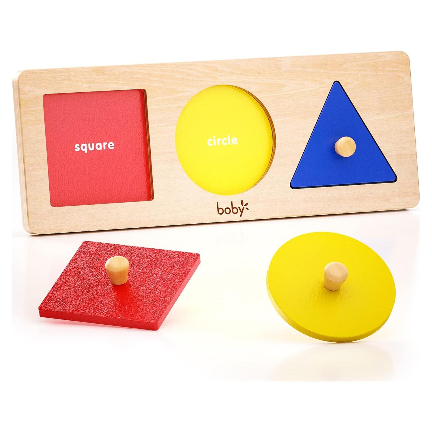 Rompecabezas Montessori Boby - Formas Geométricas 3 Piezas