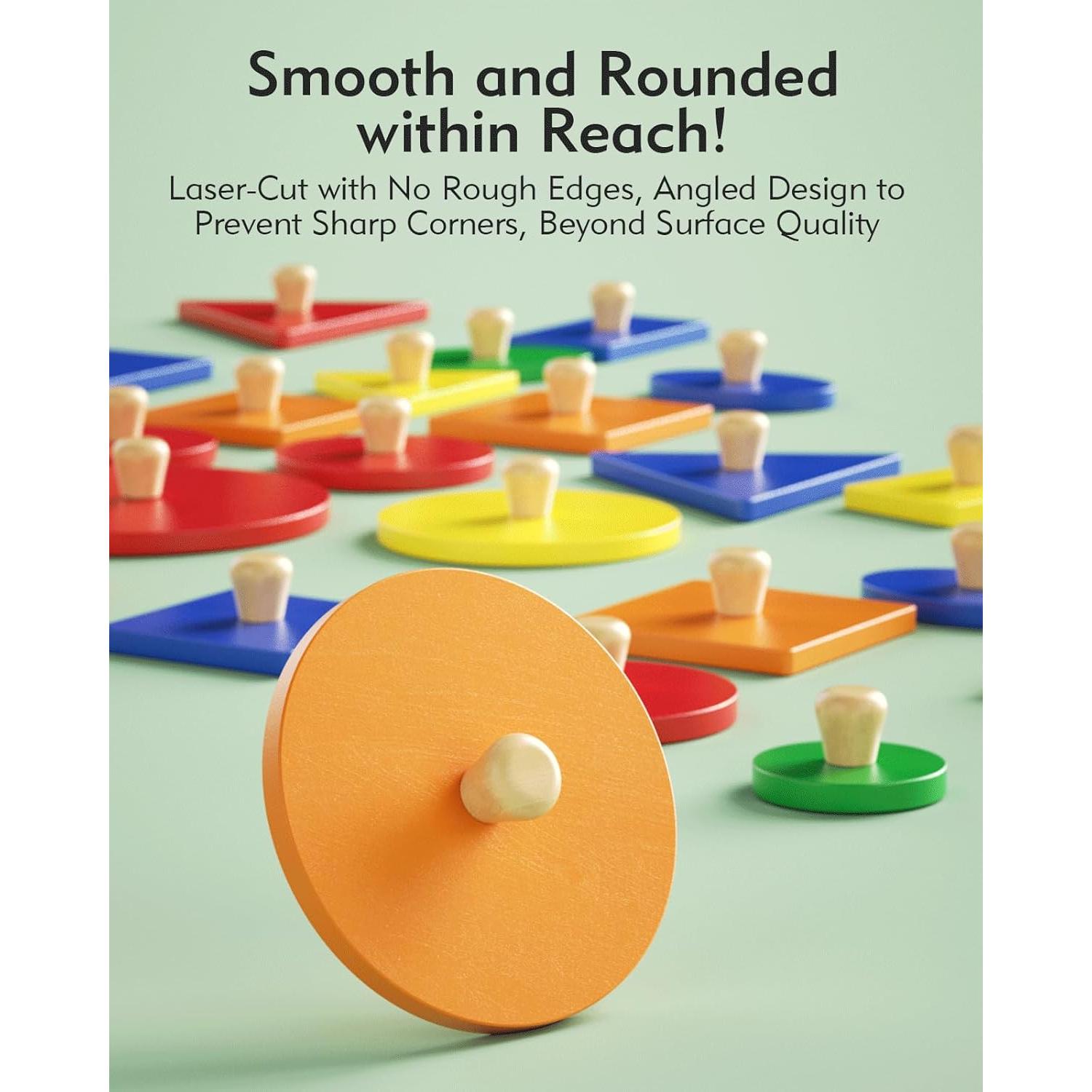 Rompecabezas Montessori Boby - Formas Geométricas 3 Piezas