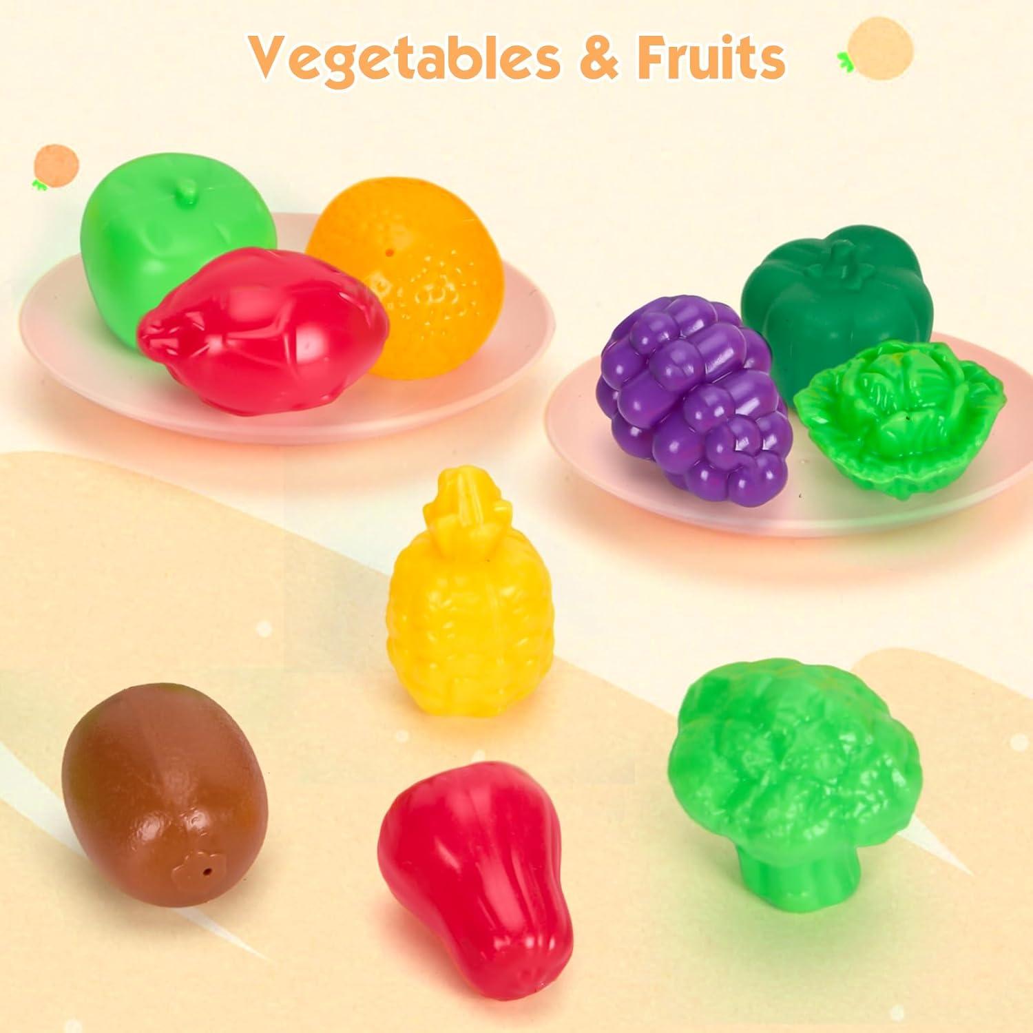 Juego de Cocina para Niños Bruvoalon 56 Piezas Verde