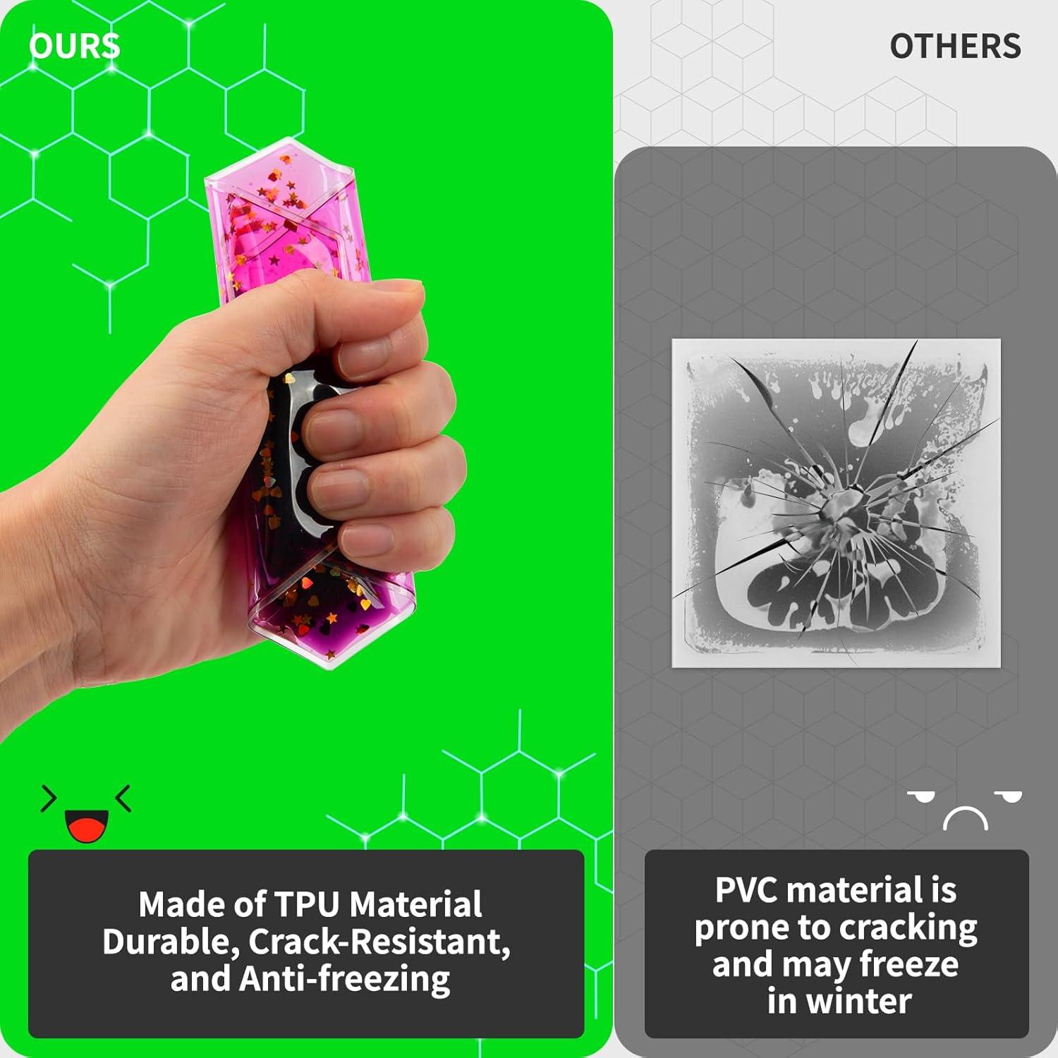 LONGKING Paquete de 4 Azulejos Hexagonales Sensoriales 3-12 Años