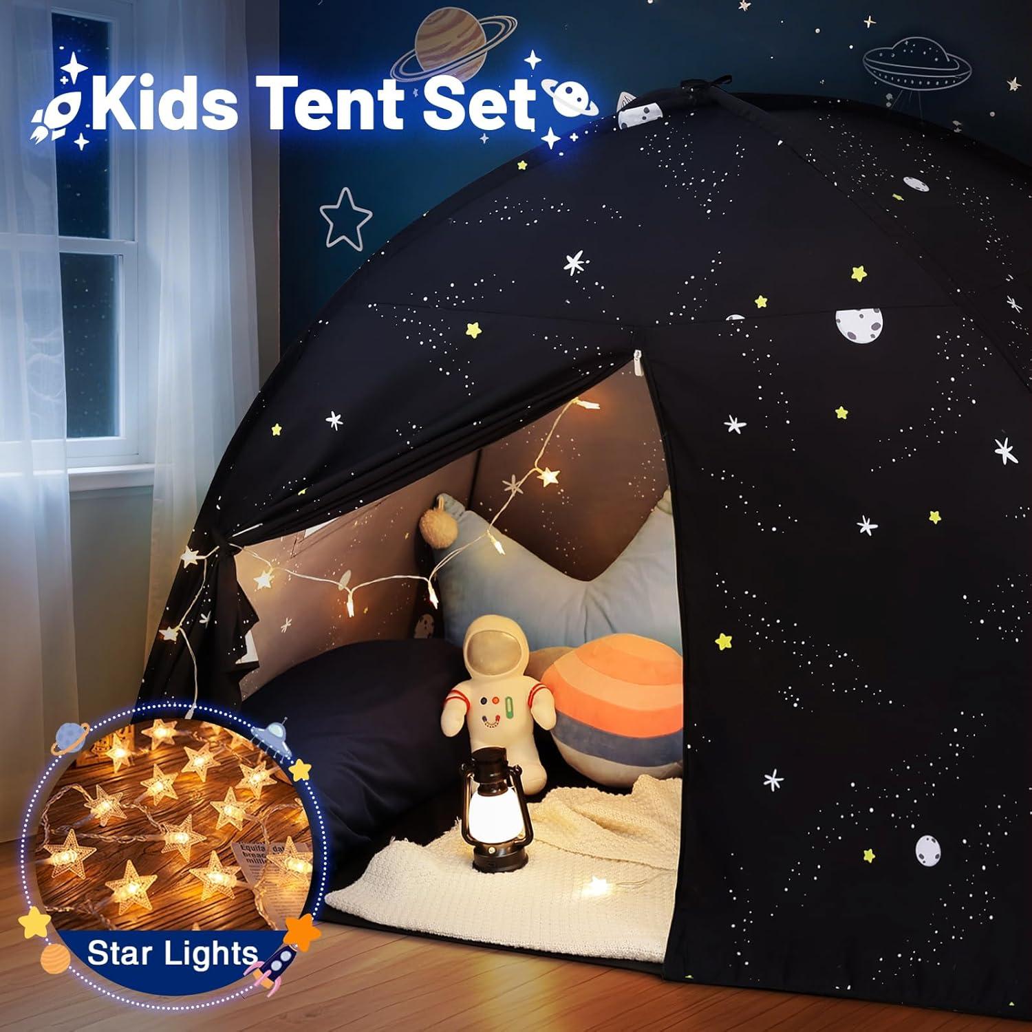 Tienda Teepee para Niños Sumbababy Galaxia Negra 99x162cm