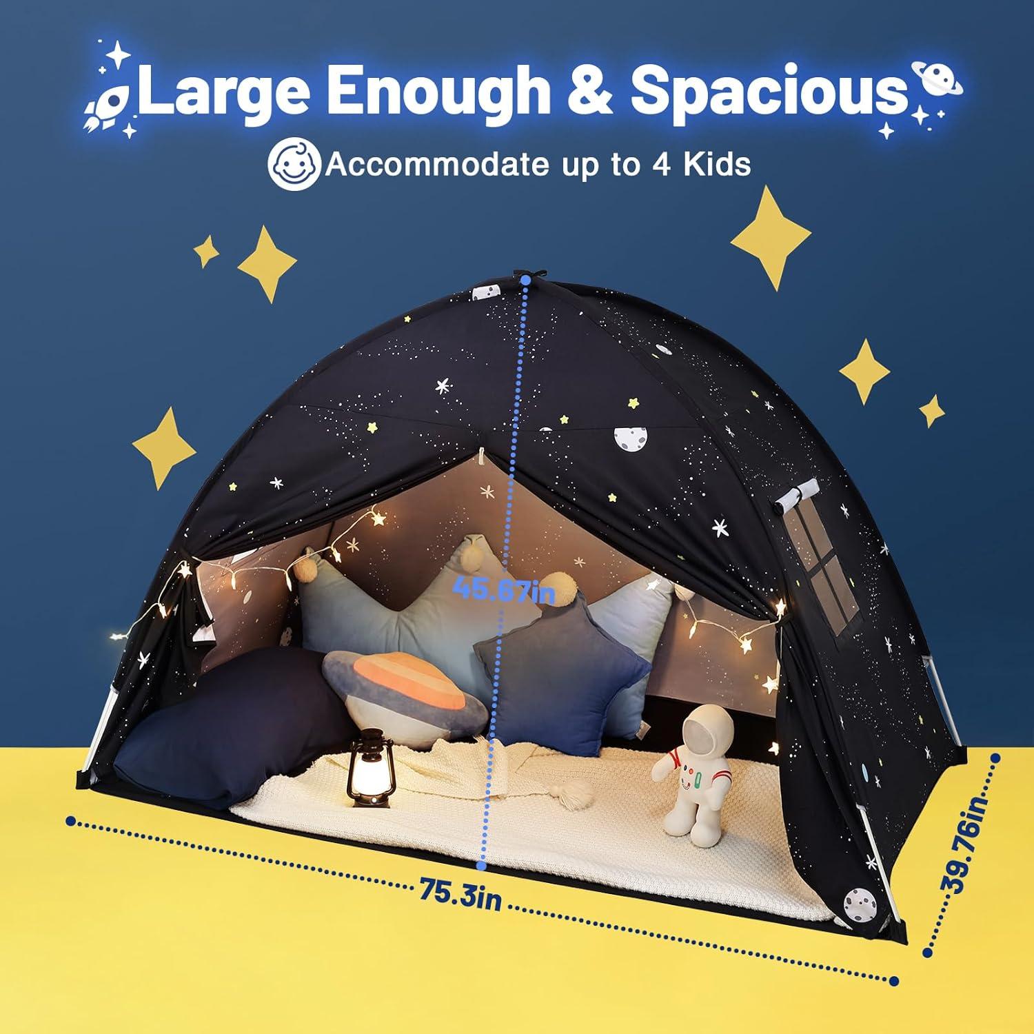 Tienda Teepee para Niños Sumbababy Galaxia Negra 99x162cm