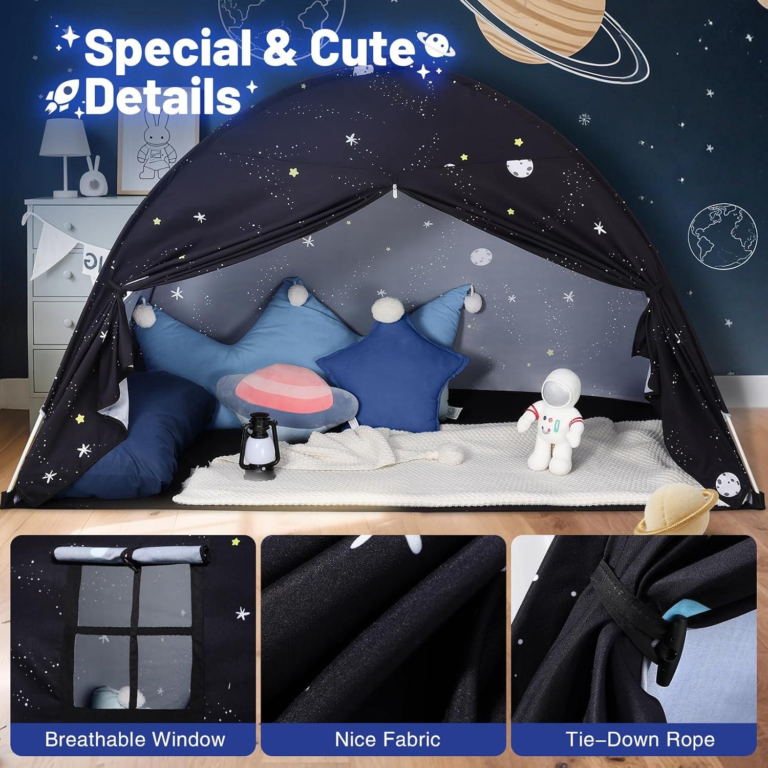 Tienda Teepee para Niños Sumbababy Galaxia Negra 99x162cm