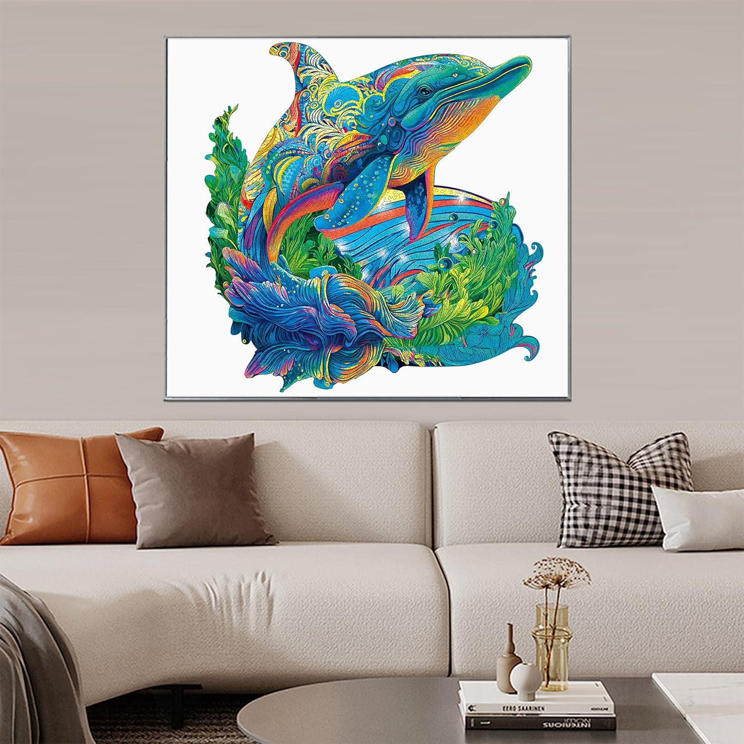 Rompecabezas de Madera 500 Piezas Mys Aurora Delfín 44x43 cm