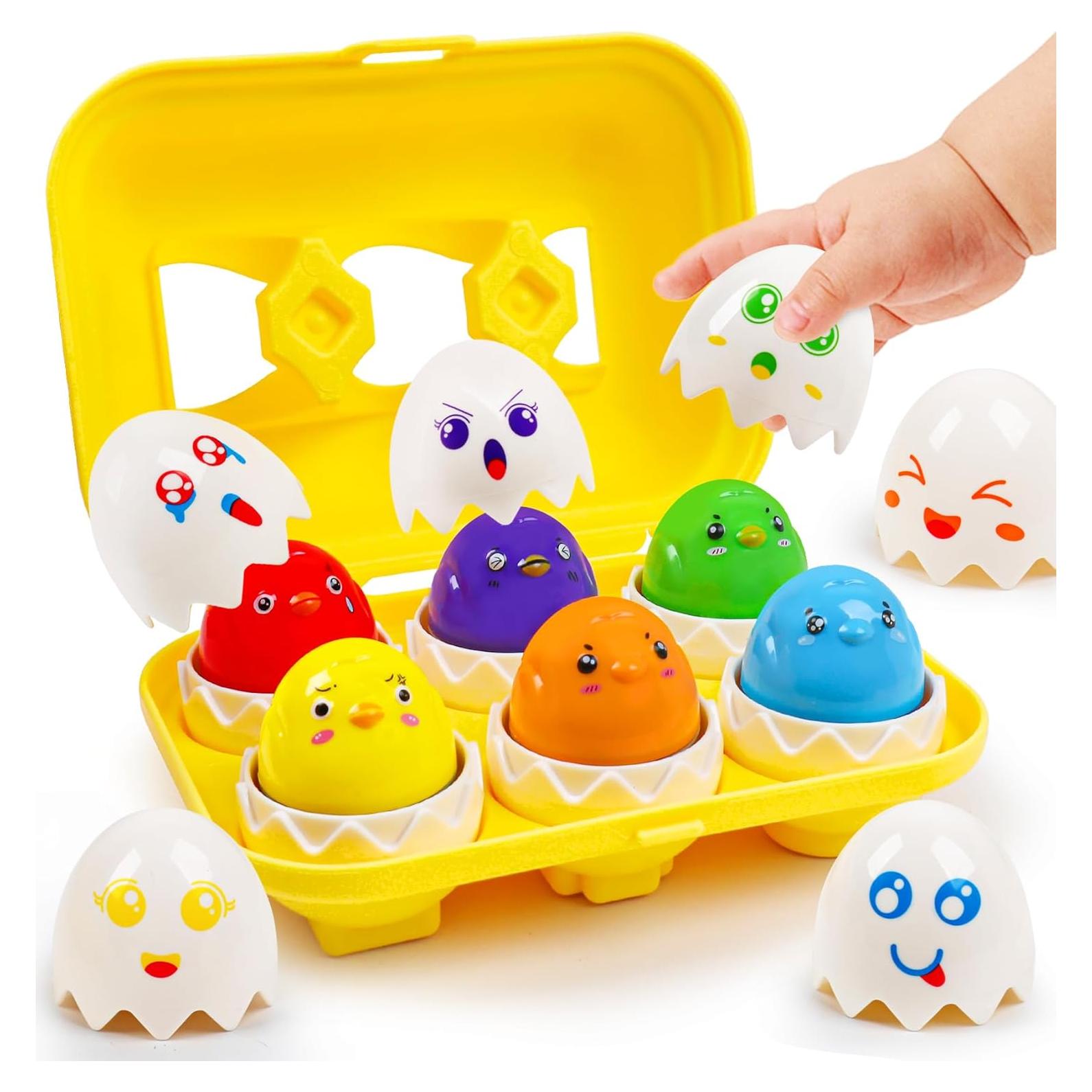 Juguete Educativo Montessori NAODONGLI - Huevos Clasificadores 1-3 Años