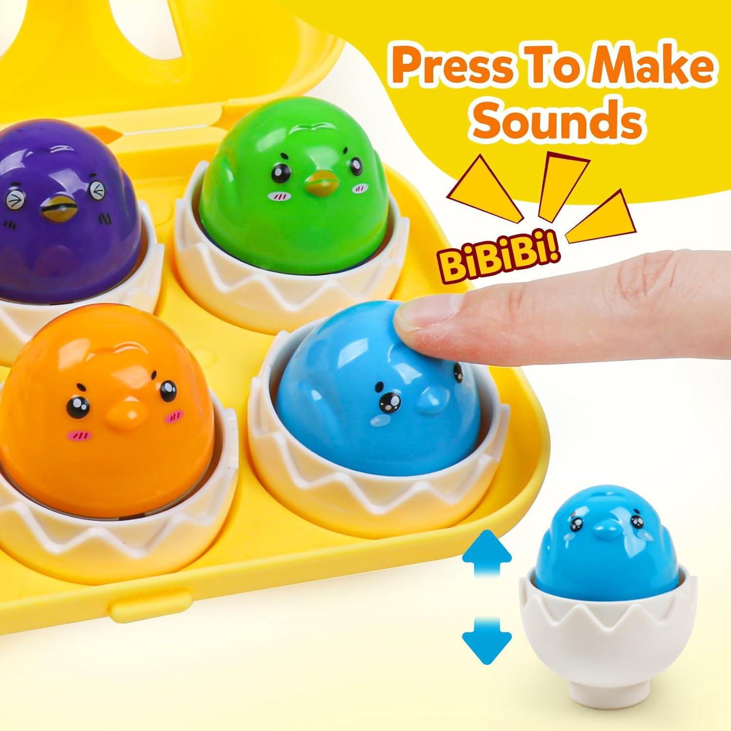 Juguete Educativo Montessori NAODONGLI - Huevos Clasificadores 1-3 Años