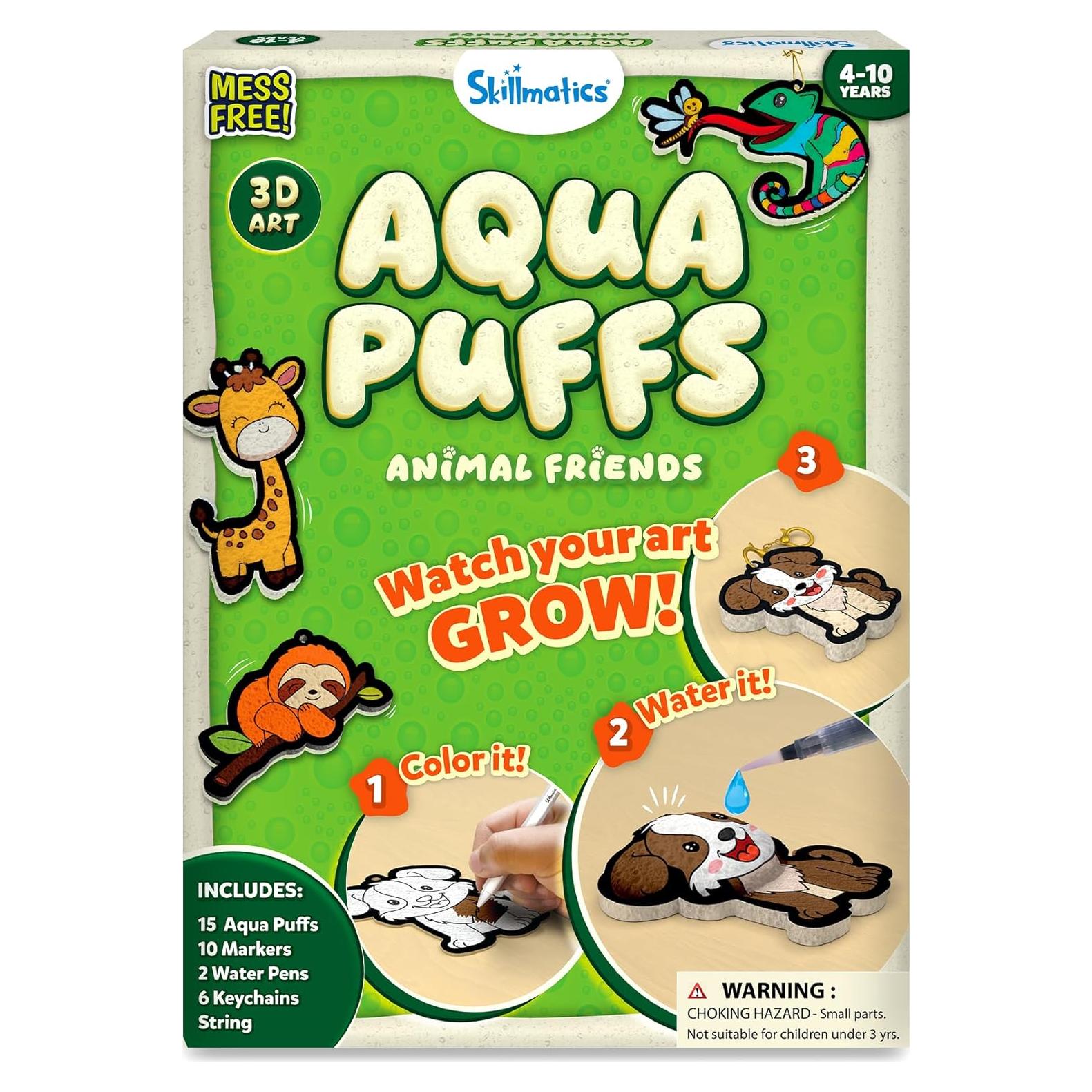 Skillmatics Aqua Puffs - Kit de Arte 3D para Niños 4-10 Años