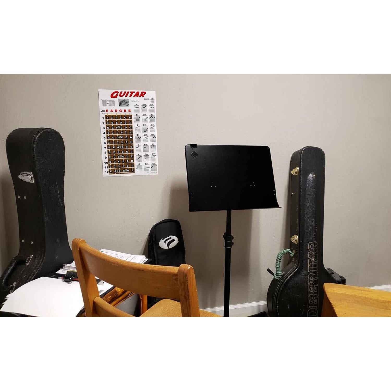 Guía Instruccional Guitarra Laminada 27.94x43.18cm Un Nuevo Canción Música