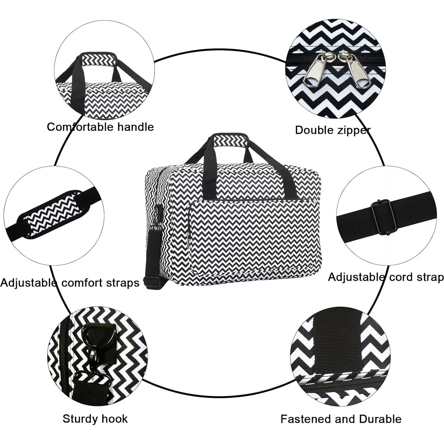 Funda para Máquina de Coser Haroranax Negra 46x24.1x32.1cm