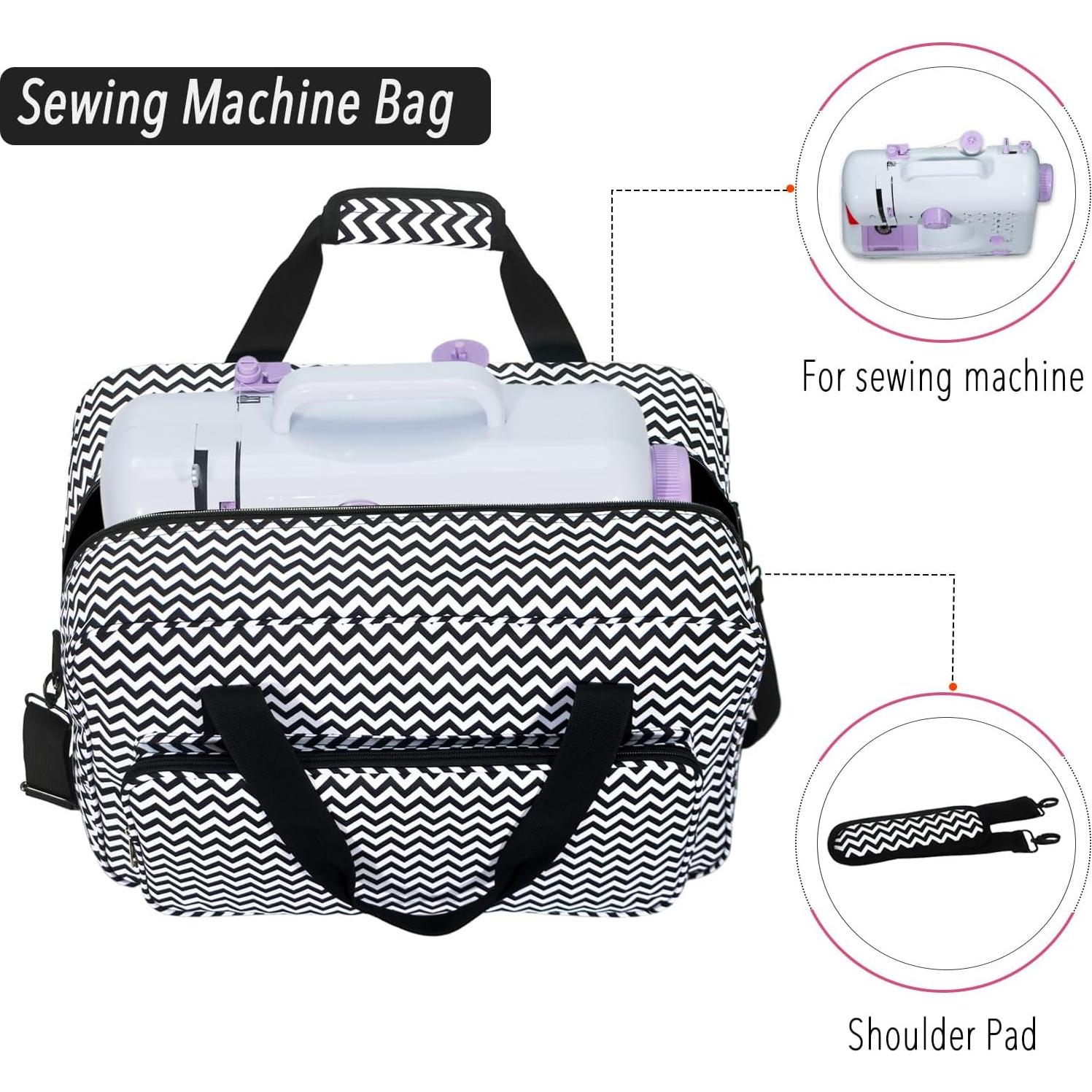 Funda para Máquina de Coser Haroranax Negra 46x24.1x32.1cm