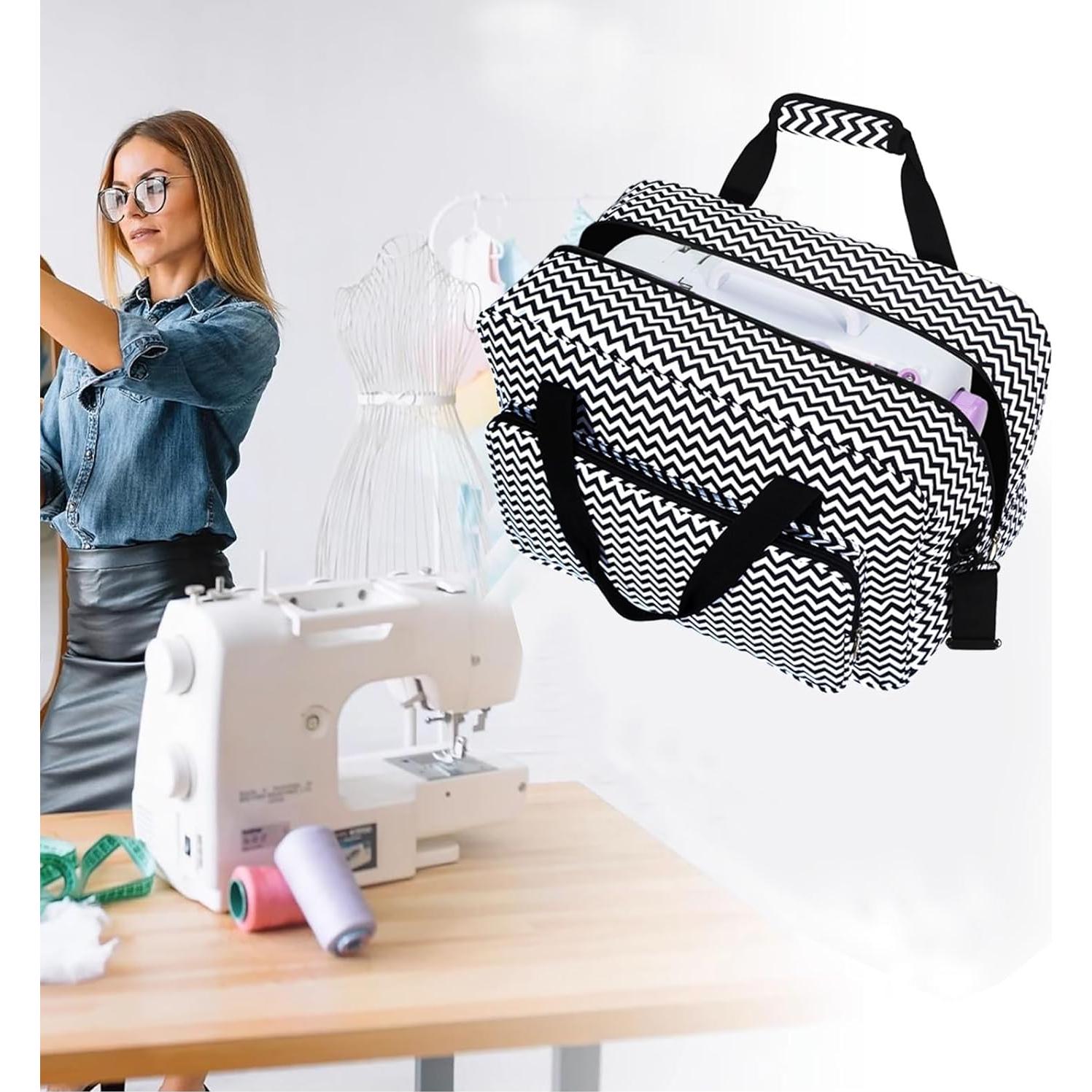 Funda para Máquina de Coser Haroranax Negra 46x24.1x32.1cm