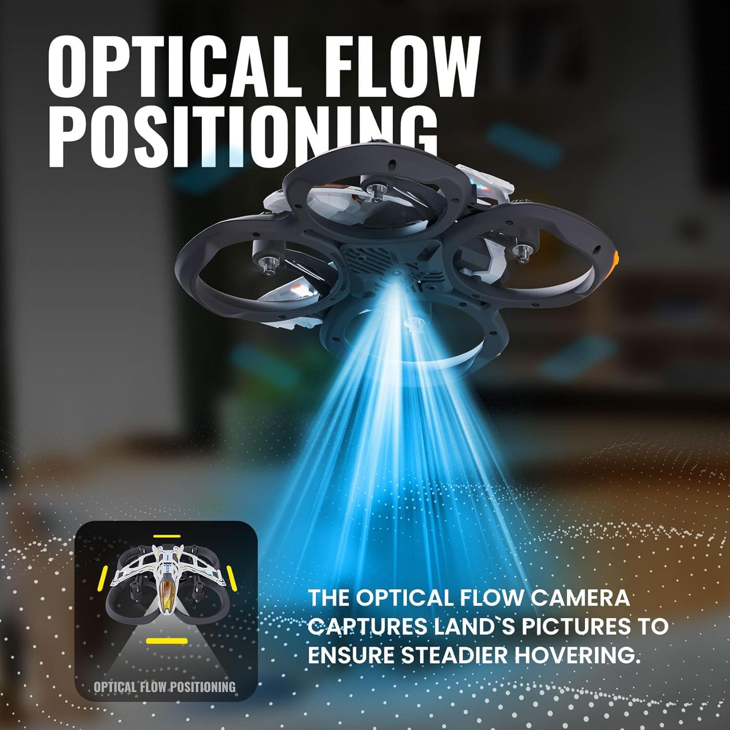 Dron Mini HISINGY MACH 500 para Niños con Luz LED y 3 Velocidades