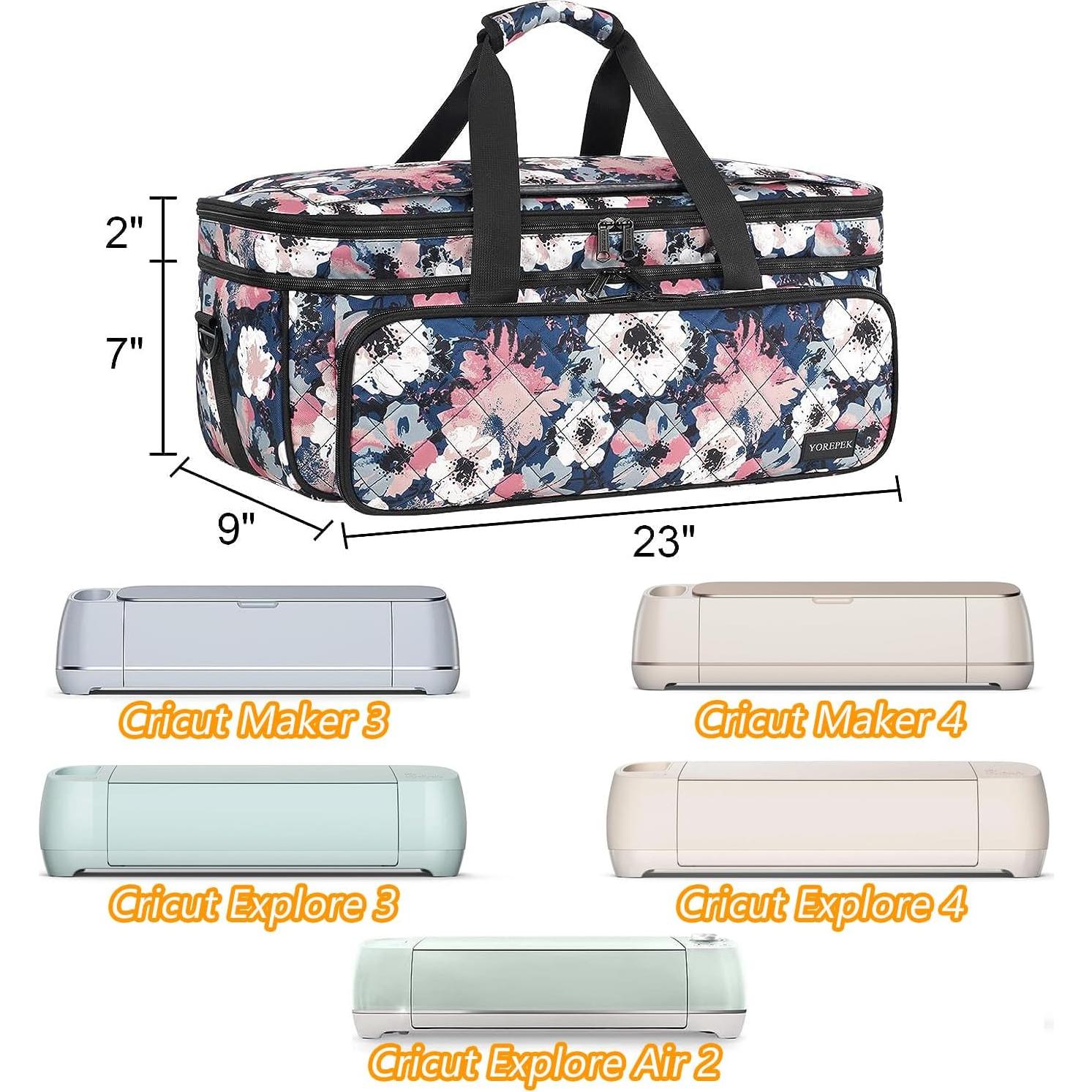 Funda YOREPEK para Cricut Maker 4 y Explore 3 - Floral