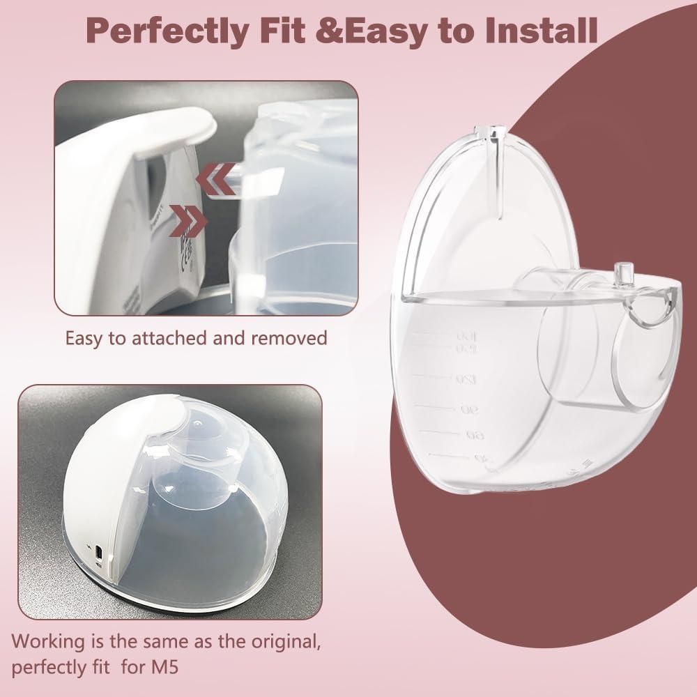 Taza Colectora de Leche IVARONAL para Extractor Momcozy M5