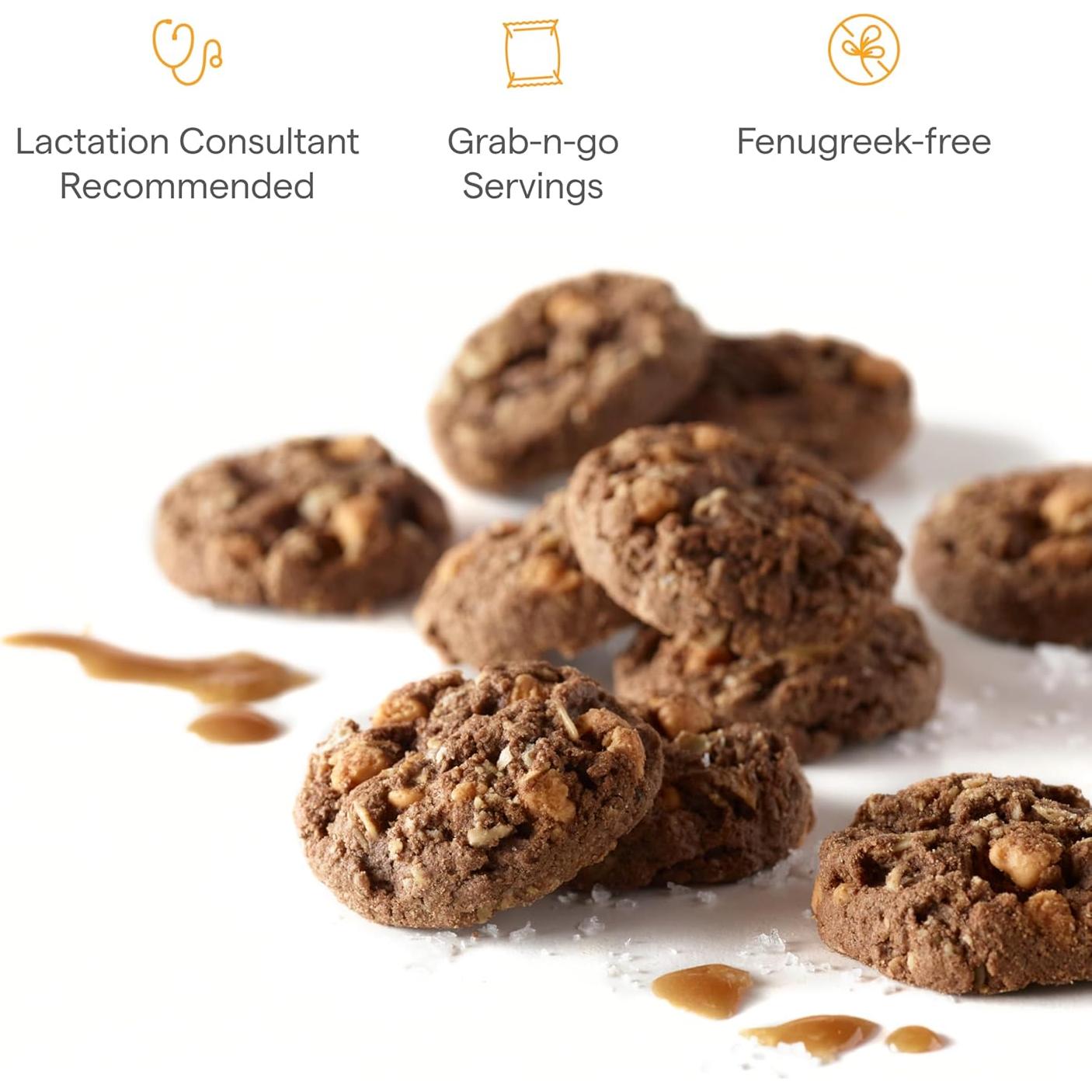 Galletas de Lactancia Munchkin Milkmakers 10 Paquetes Chocolate Caramelo Salado