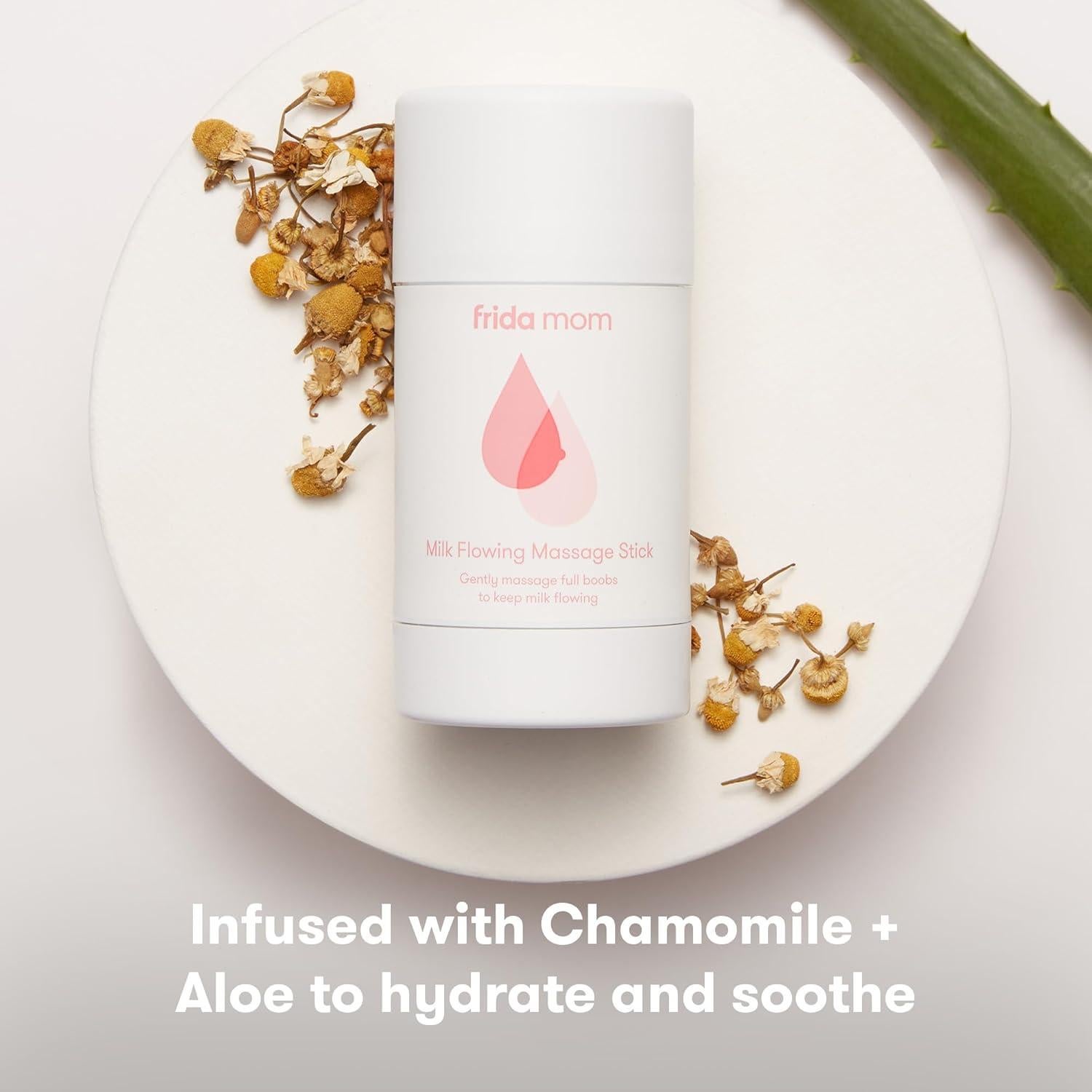 Barra de Masaje para Flujo de Leche Frida Mom - Aloe y Manzanilla
