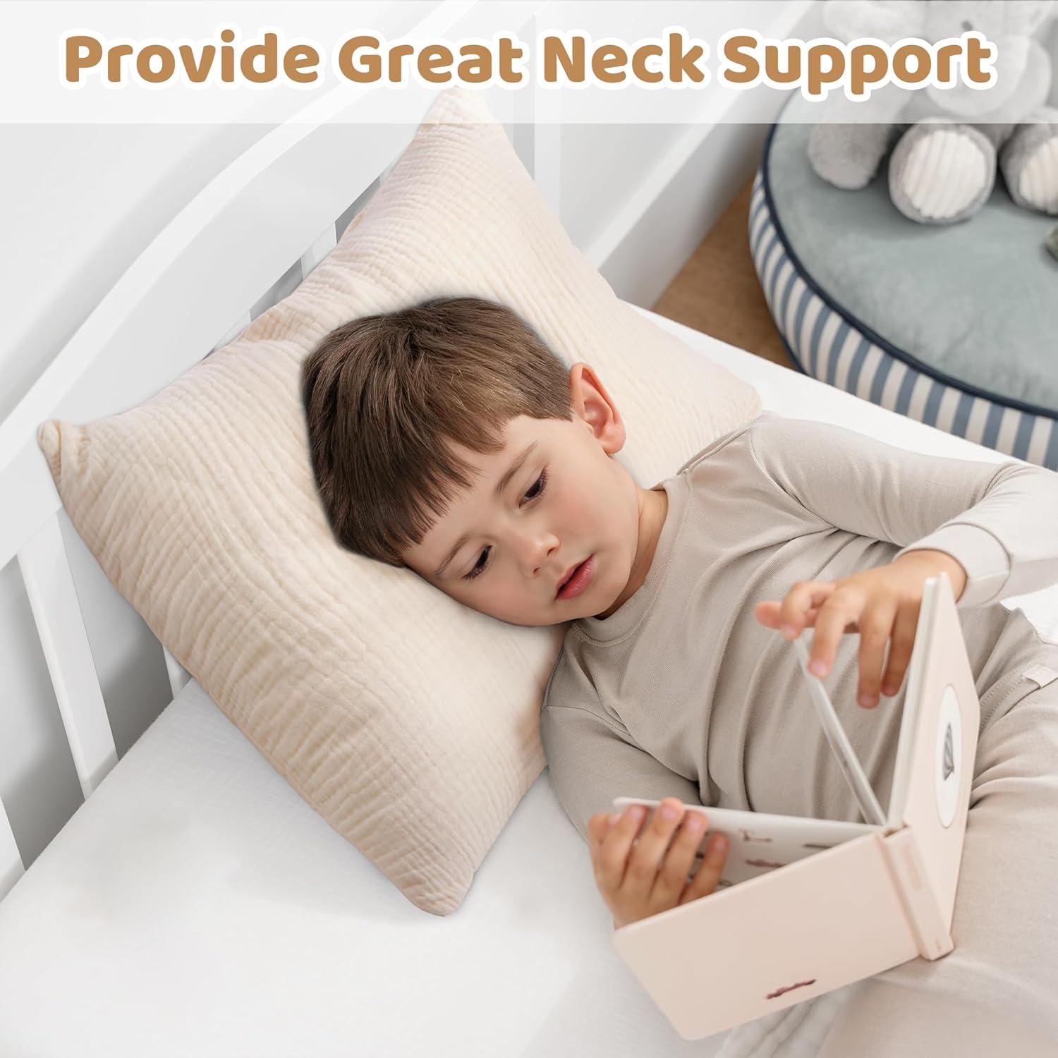 Almohada Infantil Pro Goleem 33x46 cm Algodón Muselina Beige