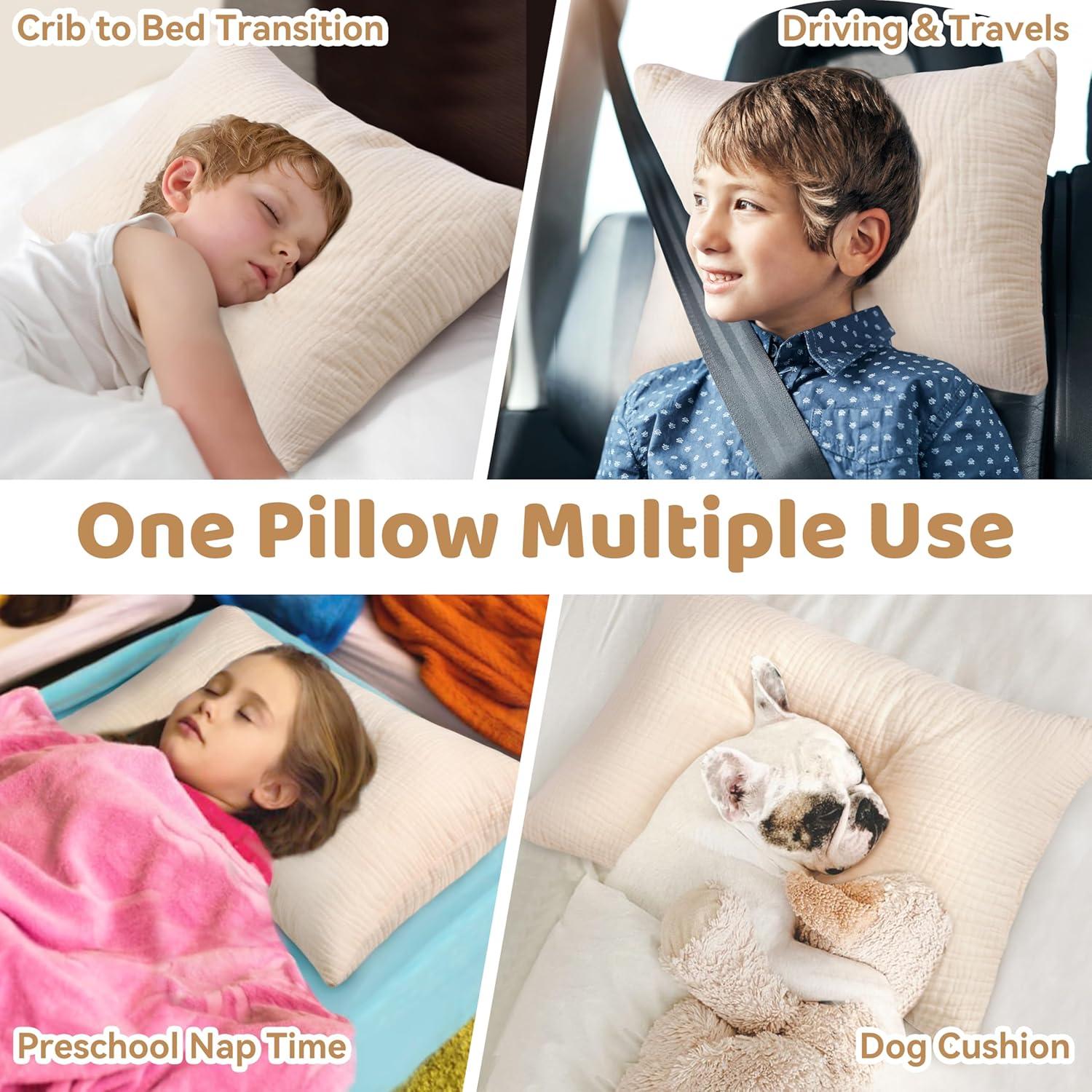 Almohada Infantil Pro Goleem 33x46 cm Algodón Muselina Beige