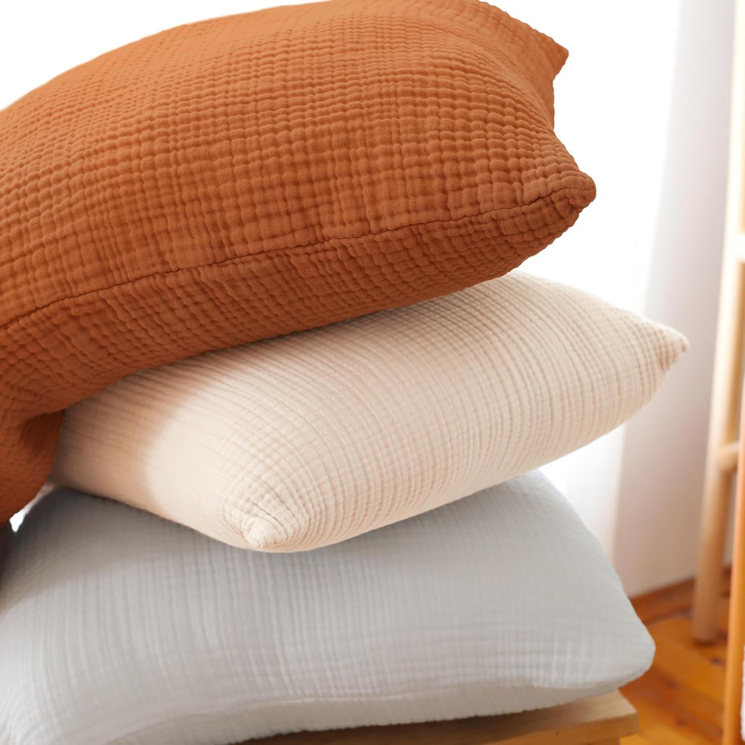 Almohada Infantil Pro Goleem 33x46 cm Algodón Muselina Beige