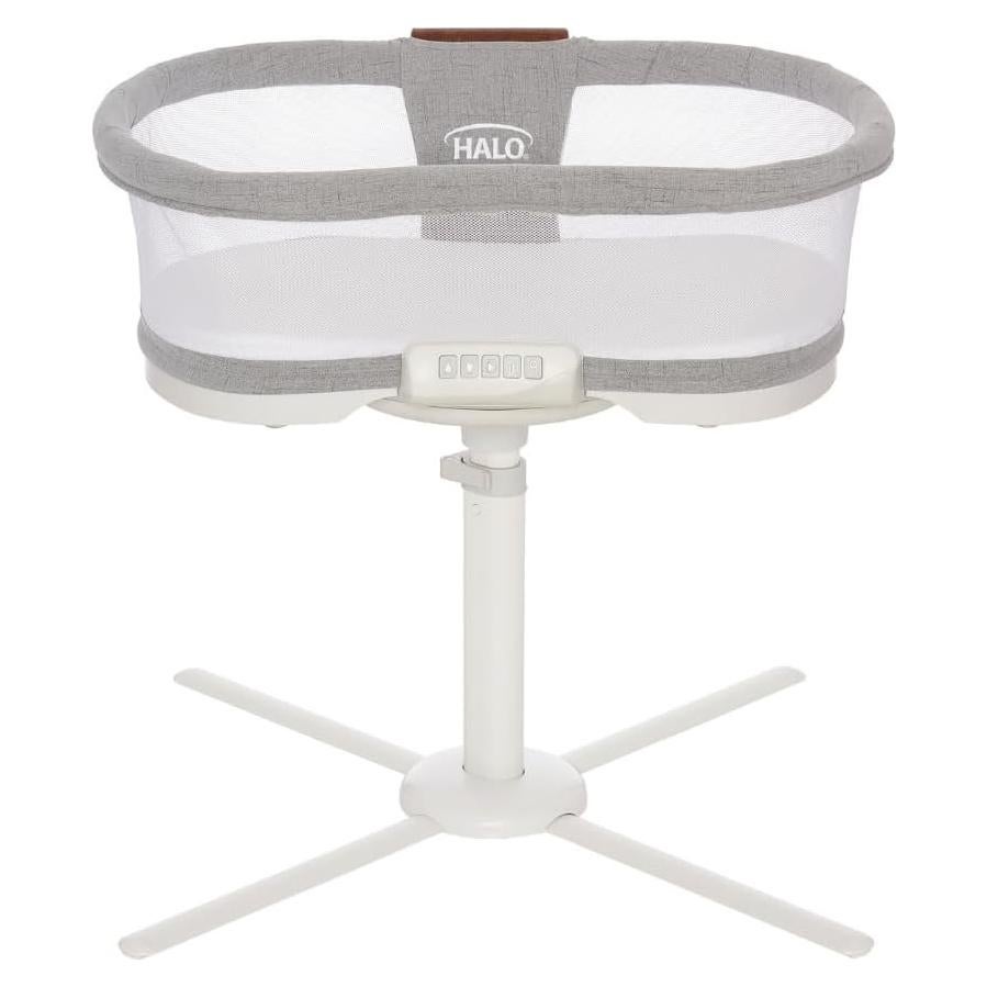 Cuna HALO BassiNest Luxe Swivel 360° - Tweed Gris Paloma