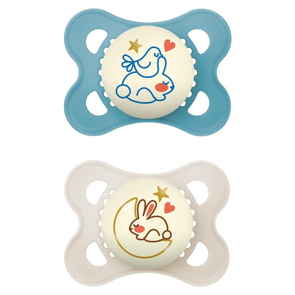 Chupetes MAM Brillan en la Oscuridad 0-6 Meses Silicona BPA