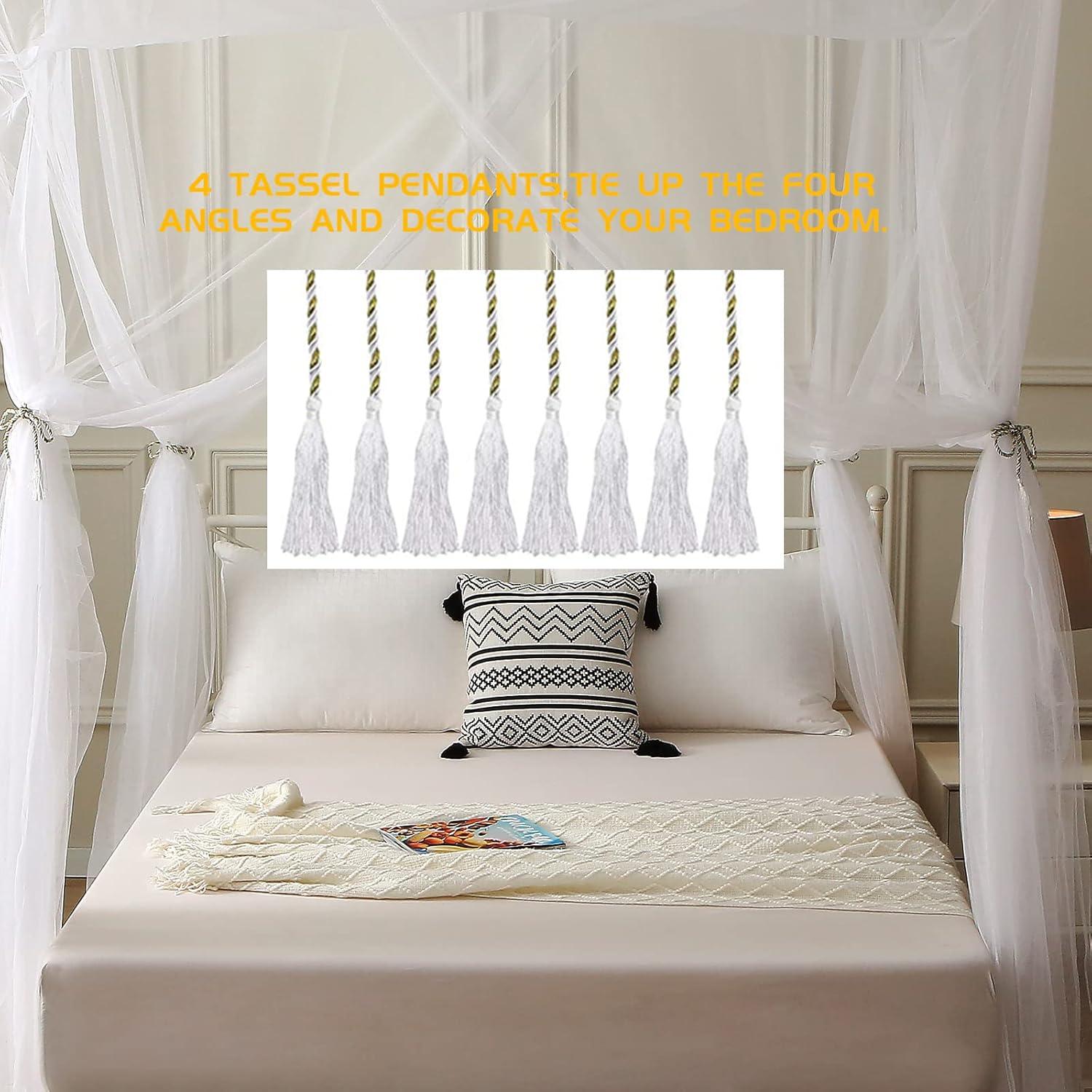 Dosel de Red para Mosquitos VISATOR Cuadrado Blanco 203x183x254cm