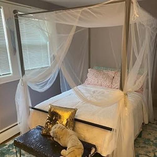 Dosel de Red para Mosquitos VISATOR Cuadrado Blanco 203x183x254cm