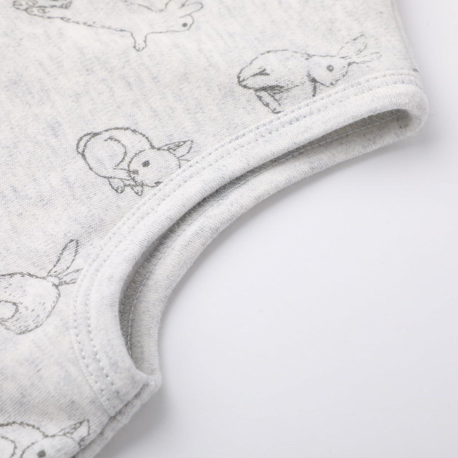 Saco de Dormir para Bebés Owlivia 1.0 TOG Algodón Orgánico Gris 70cm