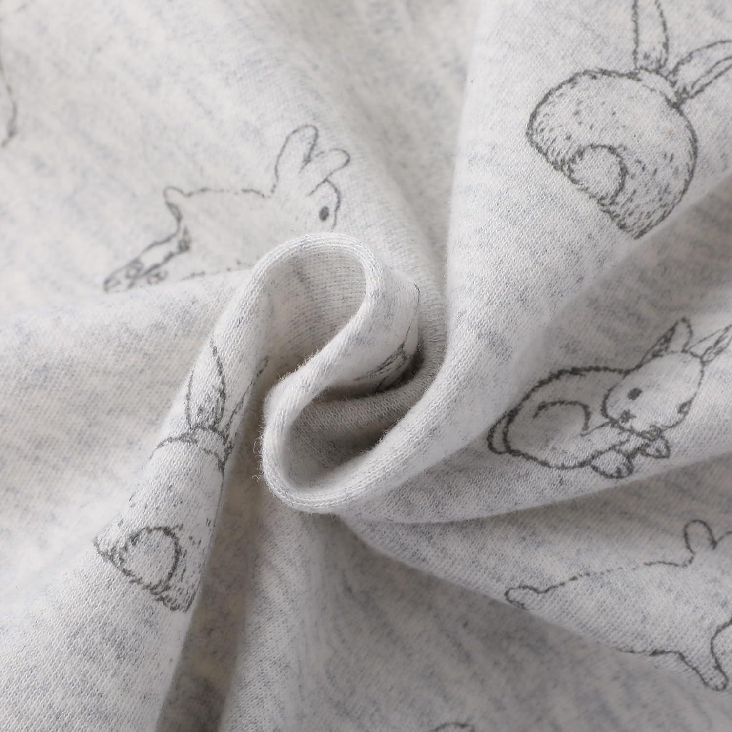 Saco de Dormir para Bebés Owlivia 1.0 TOG Algodón Orgánico Gris 70cm