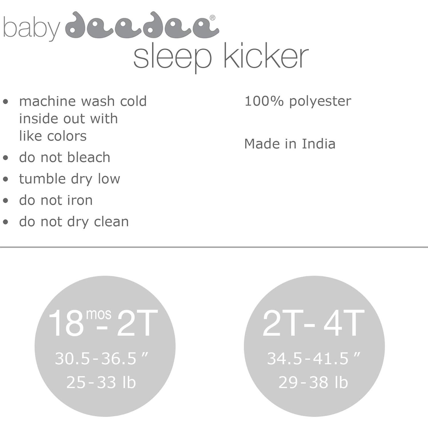 Saco de Sueño Baby Deedee Kicker Marino 18 Meses - 2T