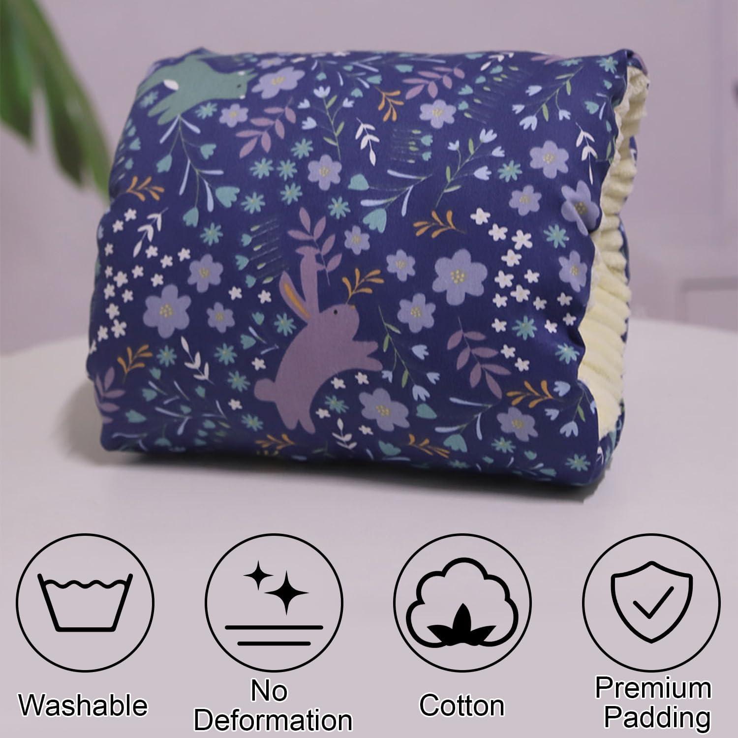 Almohada de brazo para lactancia POVENK azul algodón suave