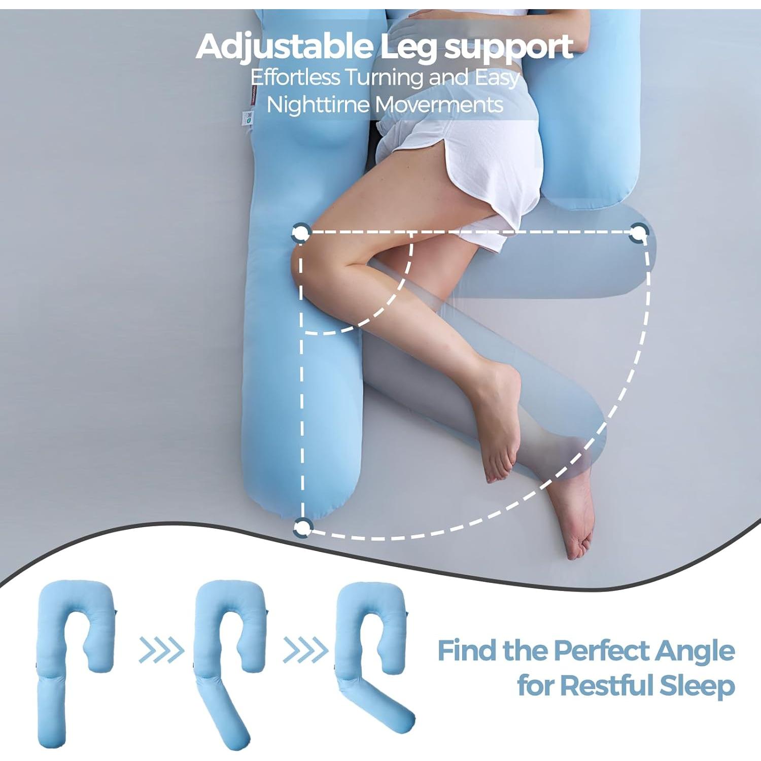 Almohada de Embarazo Momcozy U Pro con Funda Refrigerante 178 cm