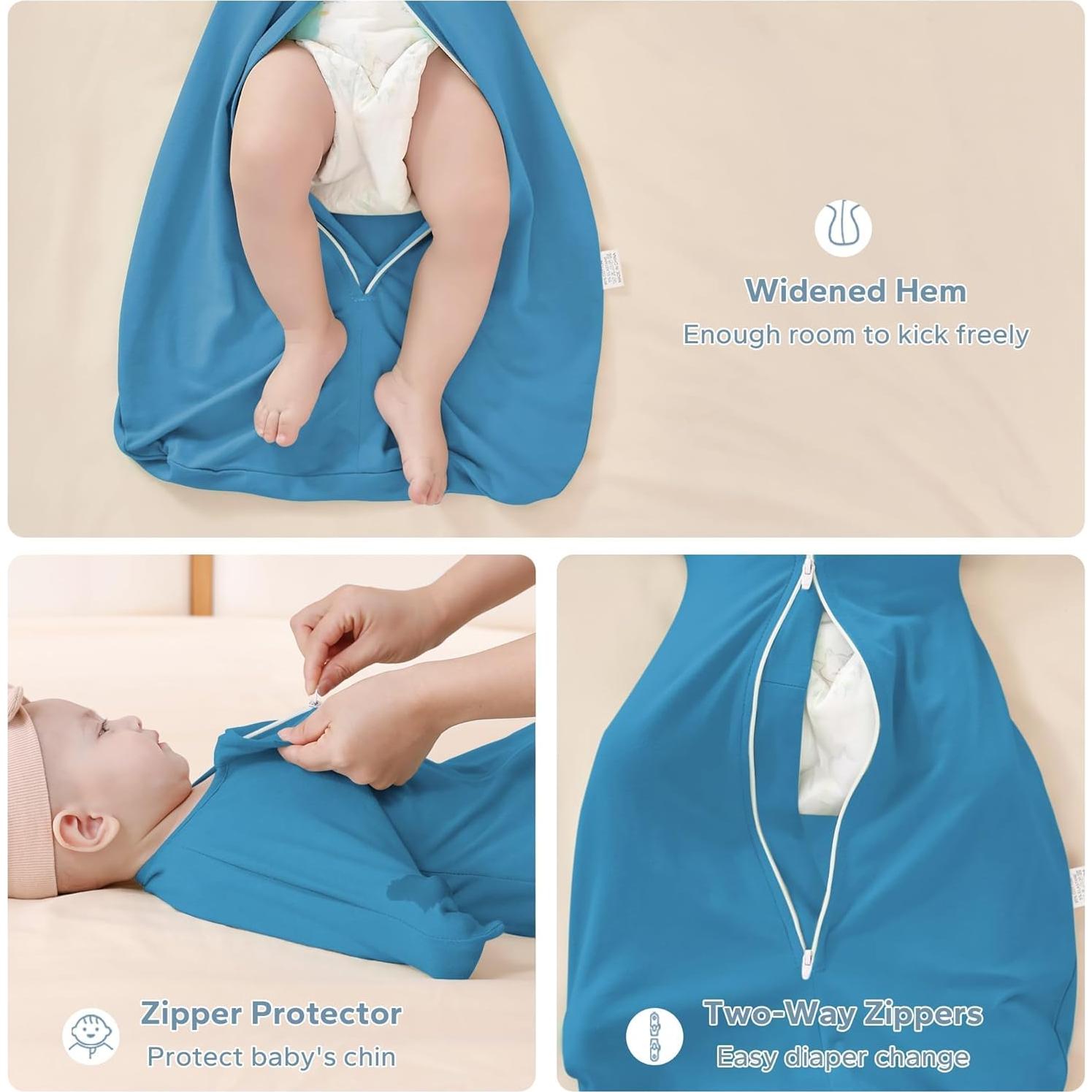 Saco de Dormir Transicional ZIGJOY 1.0 Tog Algodón 6-12 Meses