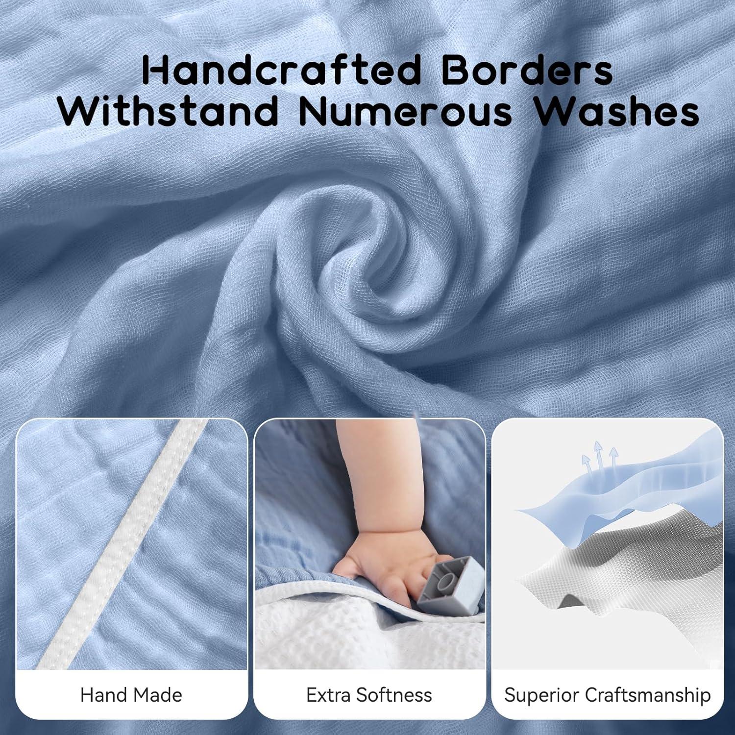 Toalla con Capucha Arnzion para Bebés 81x81 cm Azul Suave