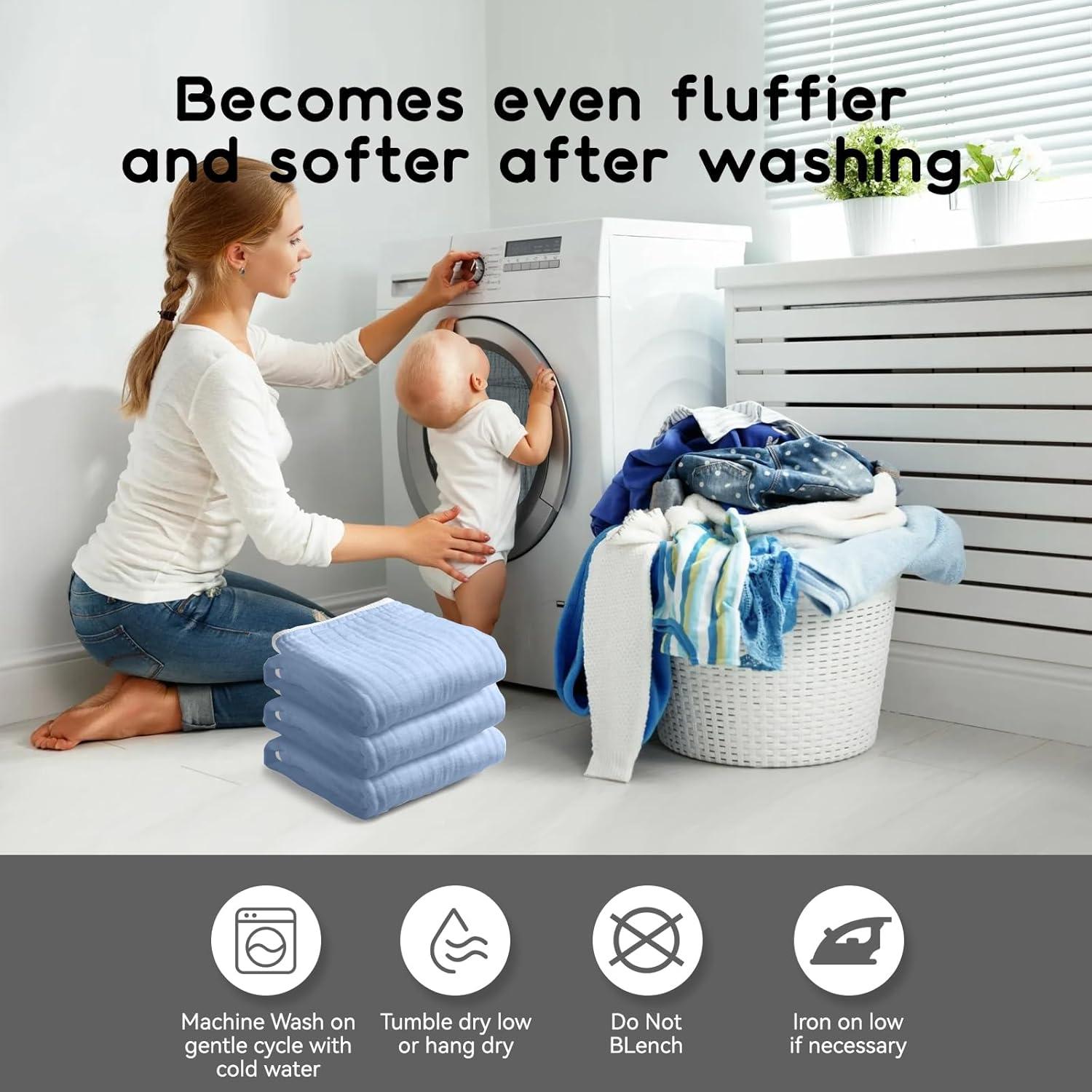 Toalla con Capucha Arnzion para Bebés 81x81 cm Azul Suave