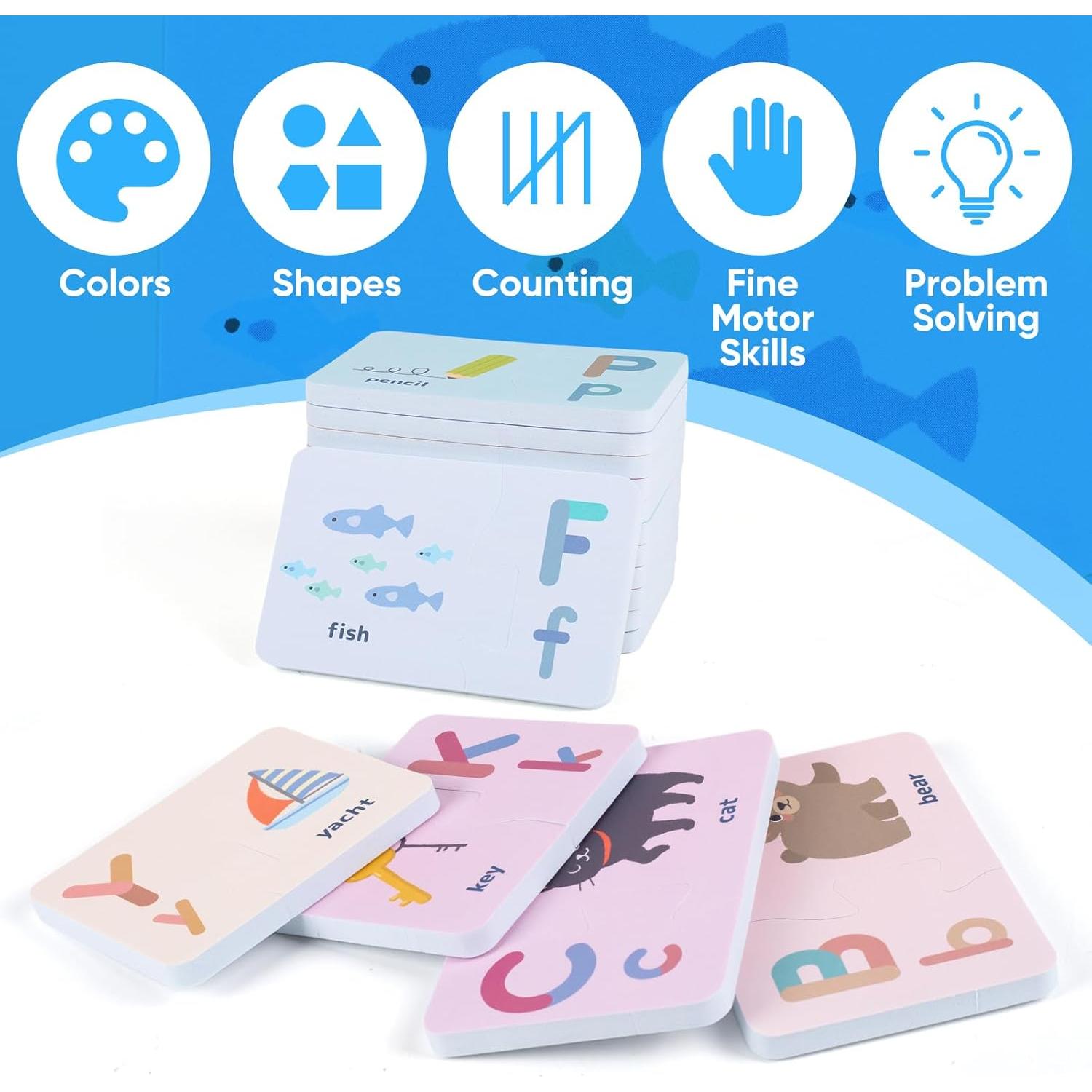 Juguetes de Baño de Espuma OWMYOWL - Set de 26 Letras Educativas