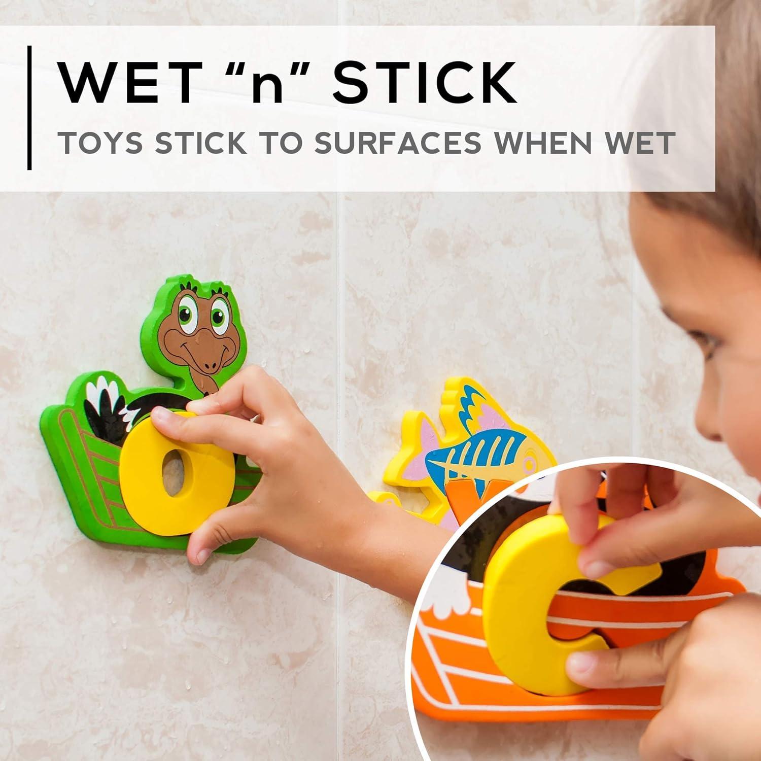 Juguetes de Letras de Espuma para Baño Baby Loovi - Set 52 Piezas