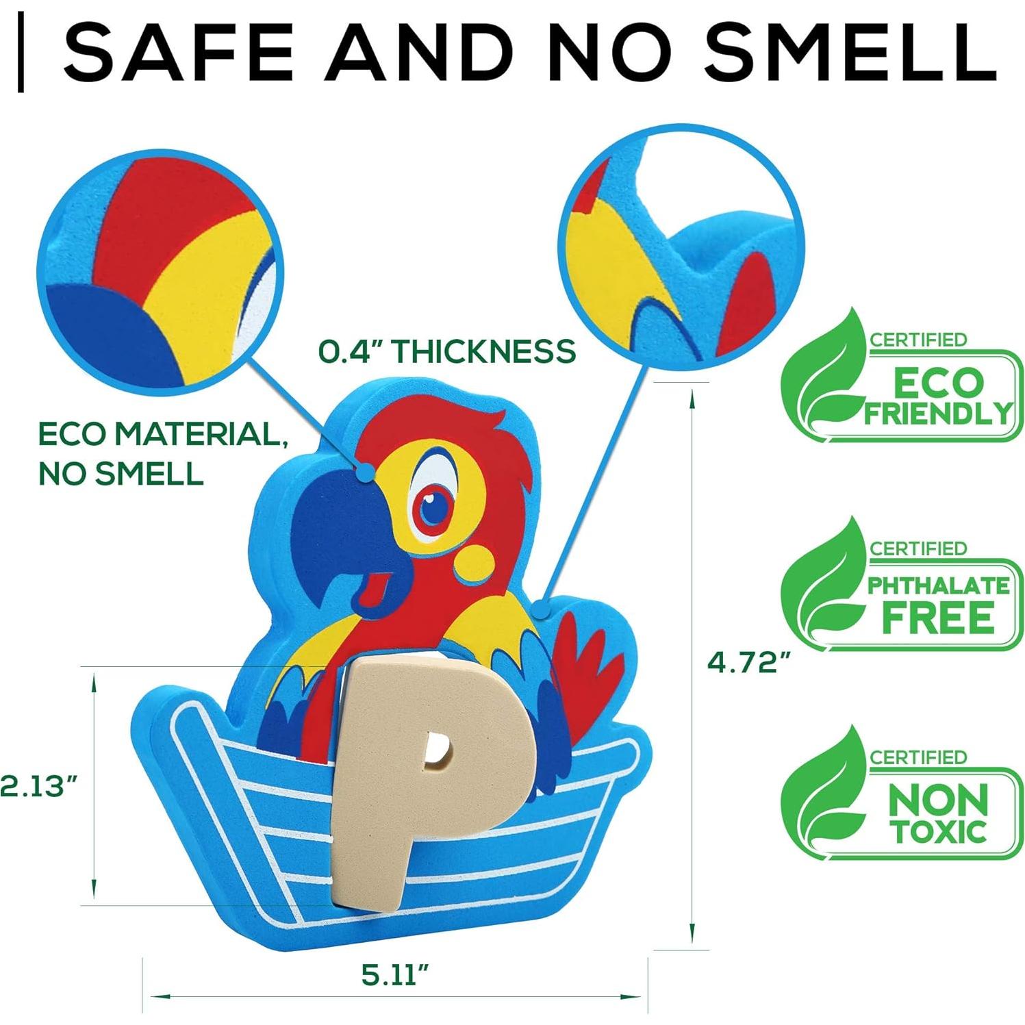 Juguetes de Letras de Espuma para Baño Baby Loovi - Set 52 Piezas