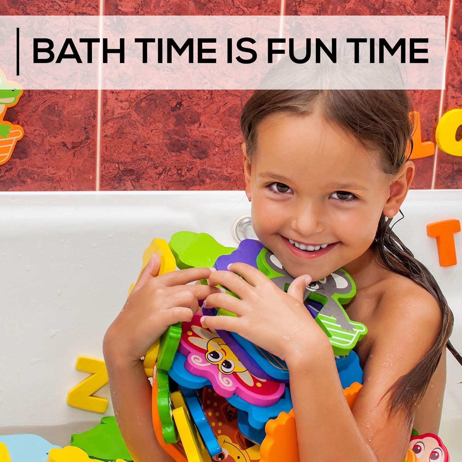 Juguetes de Letras de Espuma para Baño Baby Loovi - Set 52 Piezas