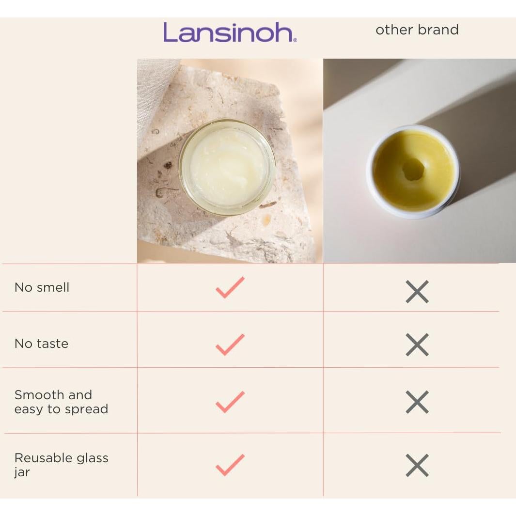 Mantequilla de Pezón Orgánica Lansinoh 56g - Crema Segura para Lactancia