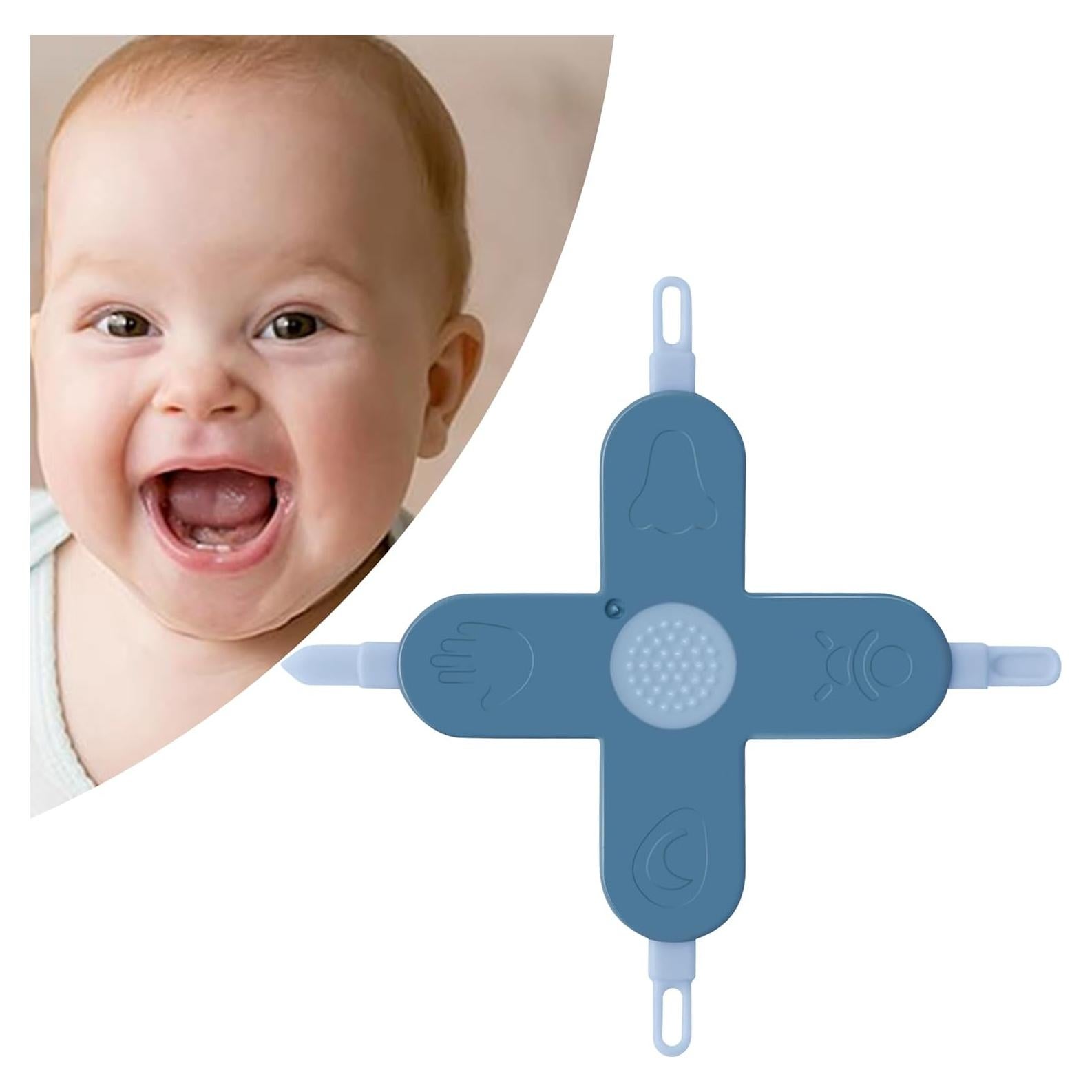 Limpiador 4 en 1 para Bebés Doytn - Nariz, Uñas y Oídos Azul