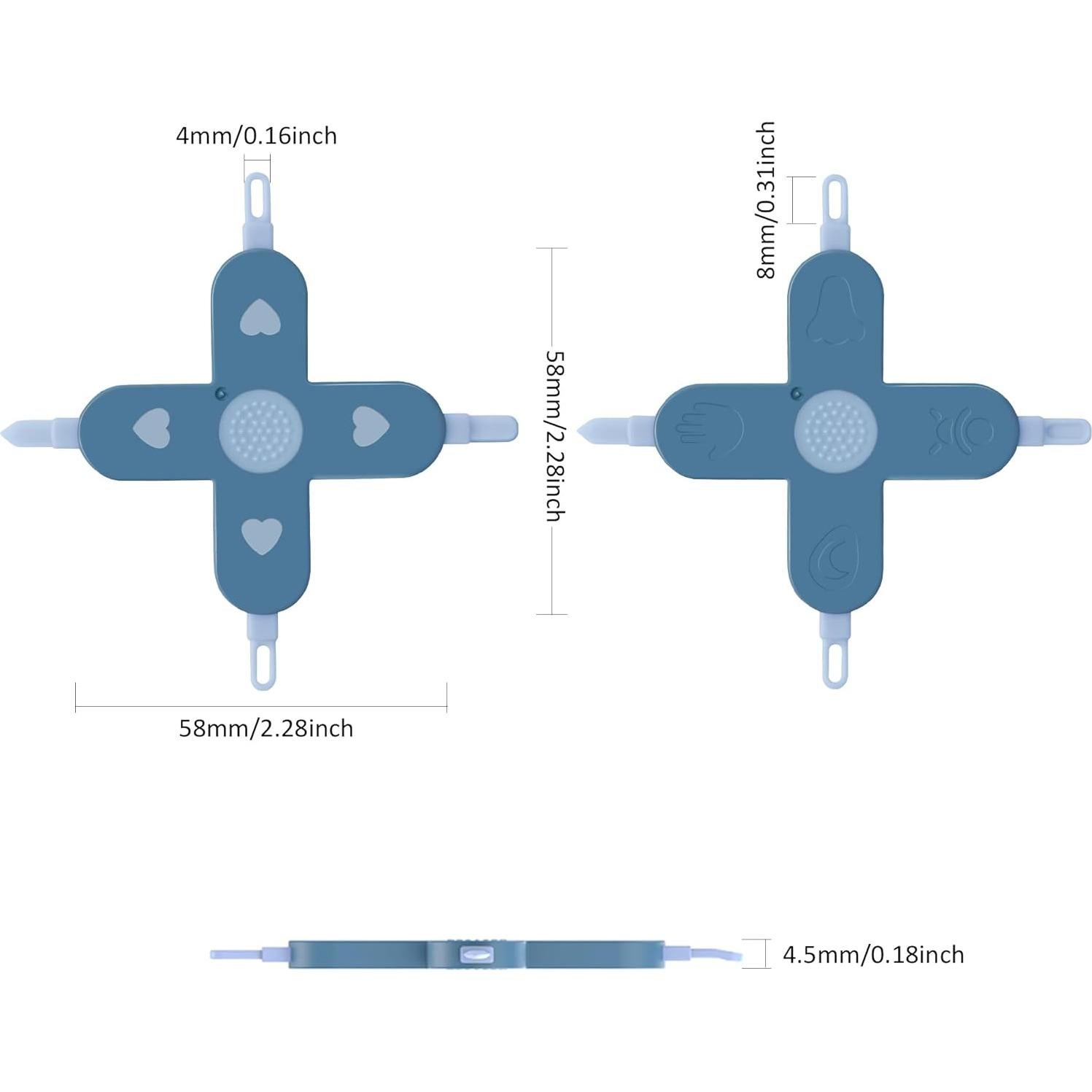 Limpiador 4 en 1 para Bebés Doytn - Nariz, Uñas y Oídos Azul
